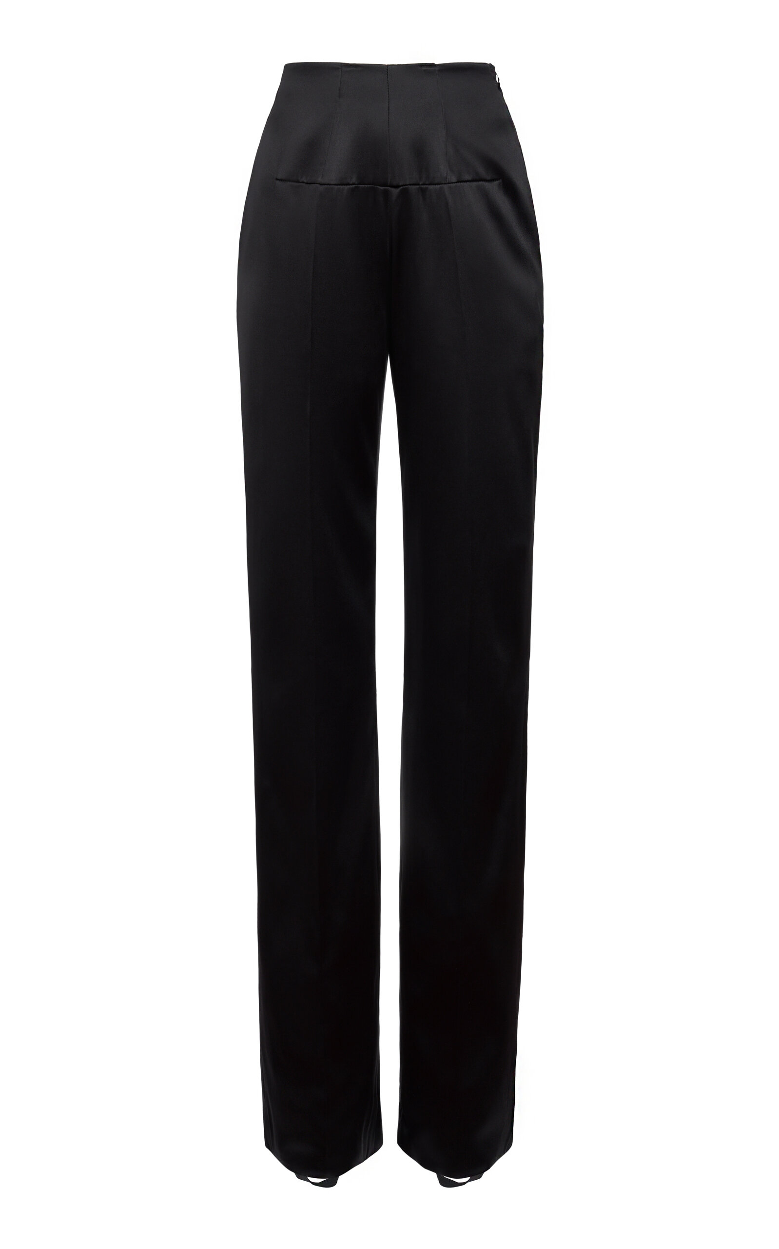 Valentino Garavani Tailored Elegance Silk-Blend Straight-Leg Pants