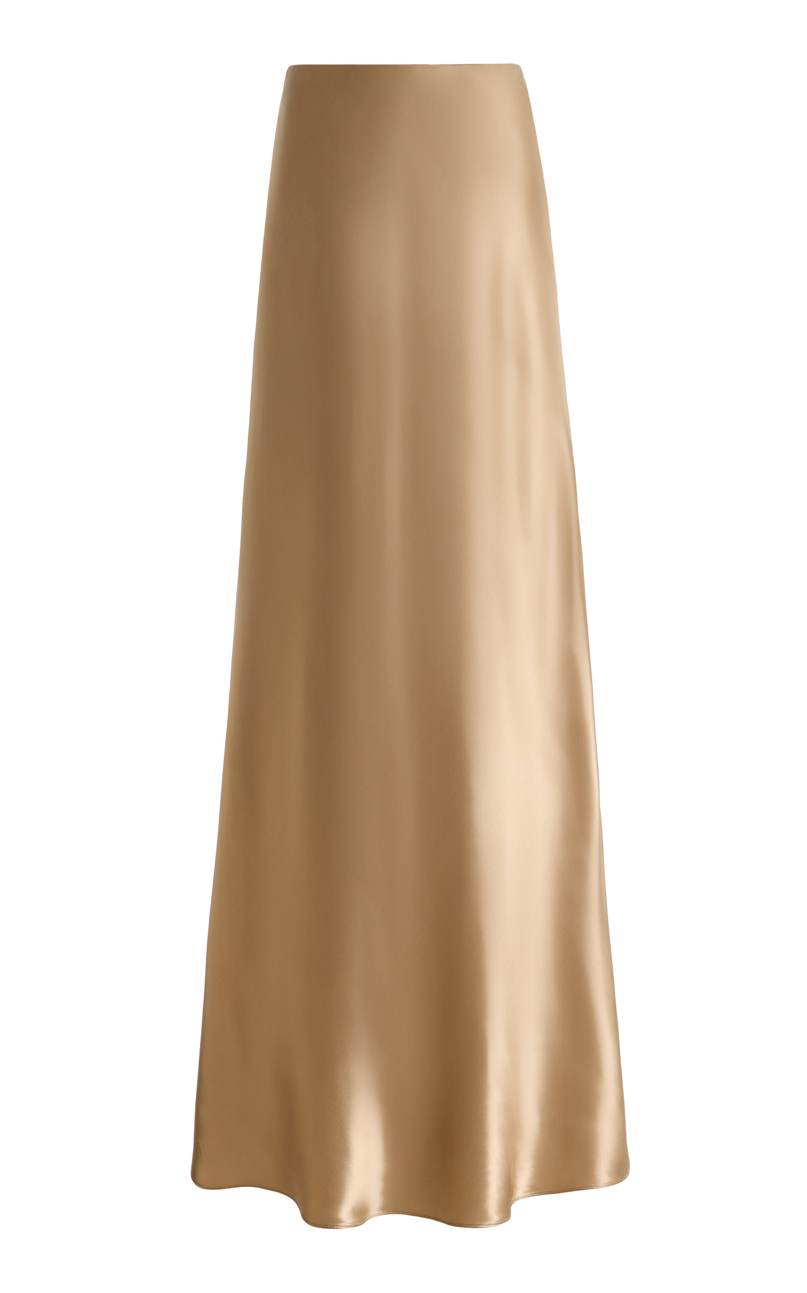 Lafayette 148 Glossed Satin Maxi Skirt