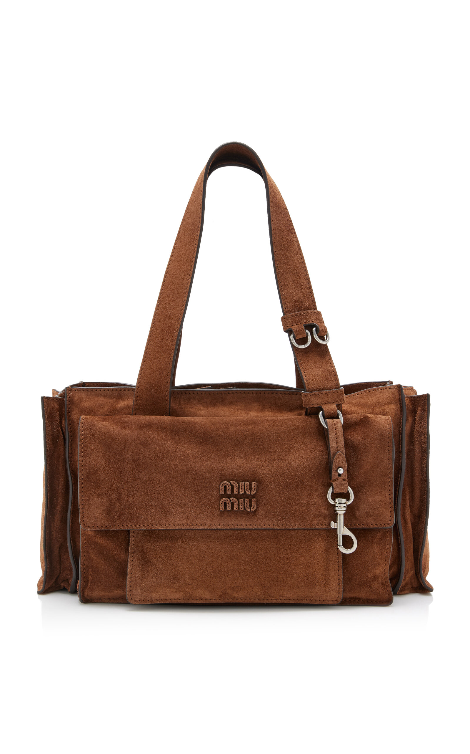 Miu Miu Utilitaire Suede Shopping Bag