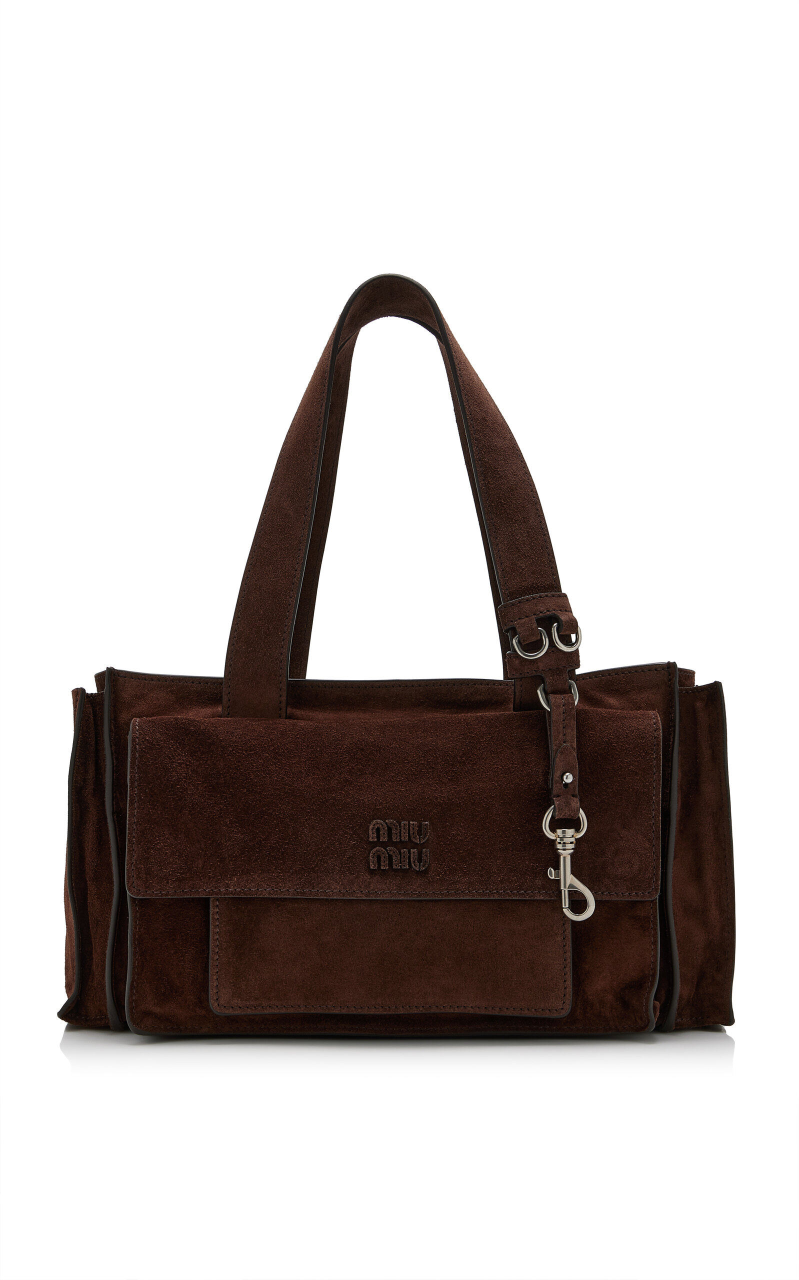 Miu Miu Utilitaire Suede Shopping Bag - Moda Operandi