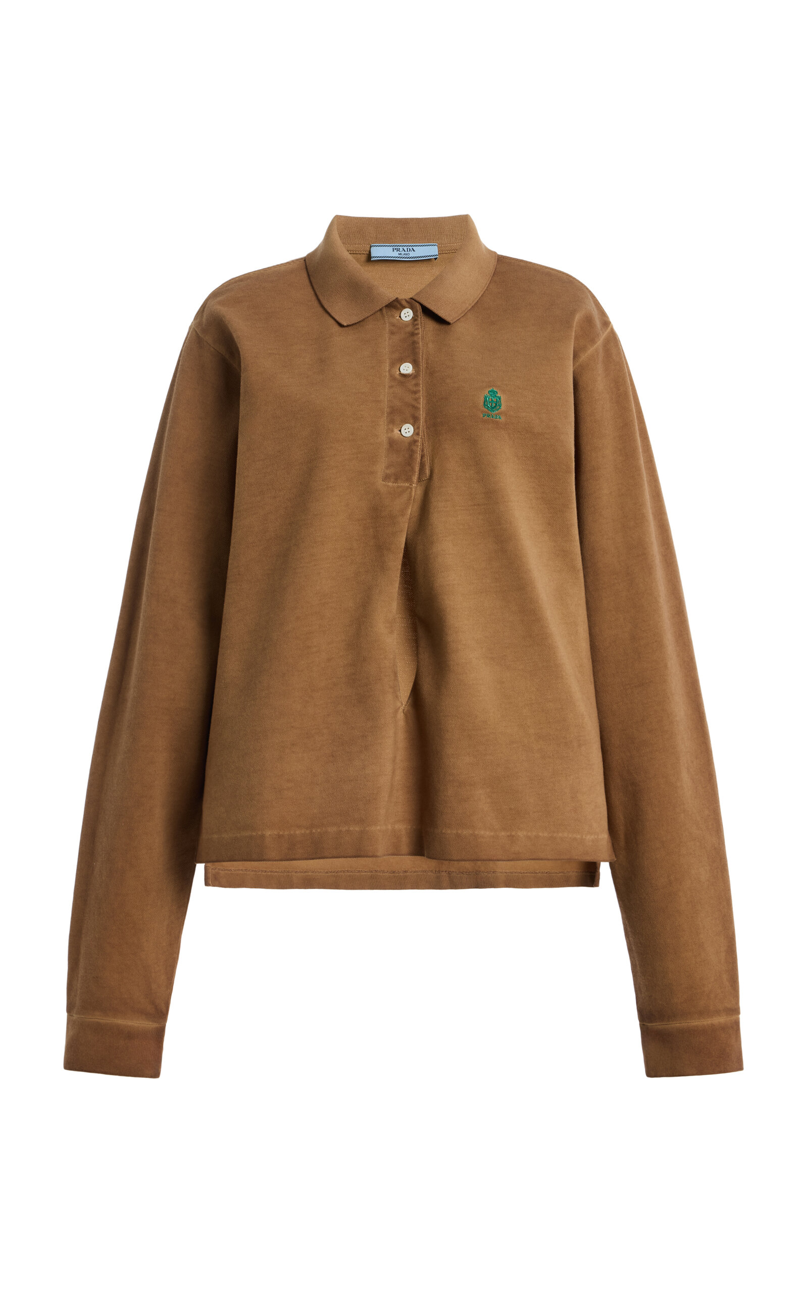 Prada Cotton Pique Polo Shirt - Moda Operandi