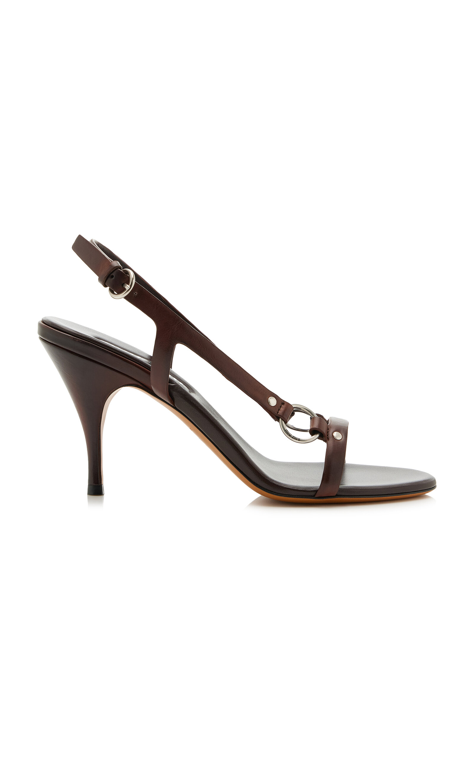 Miu Miu Leather Sandals