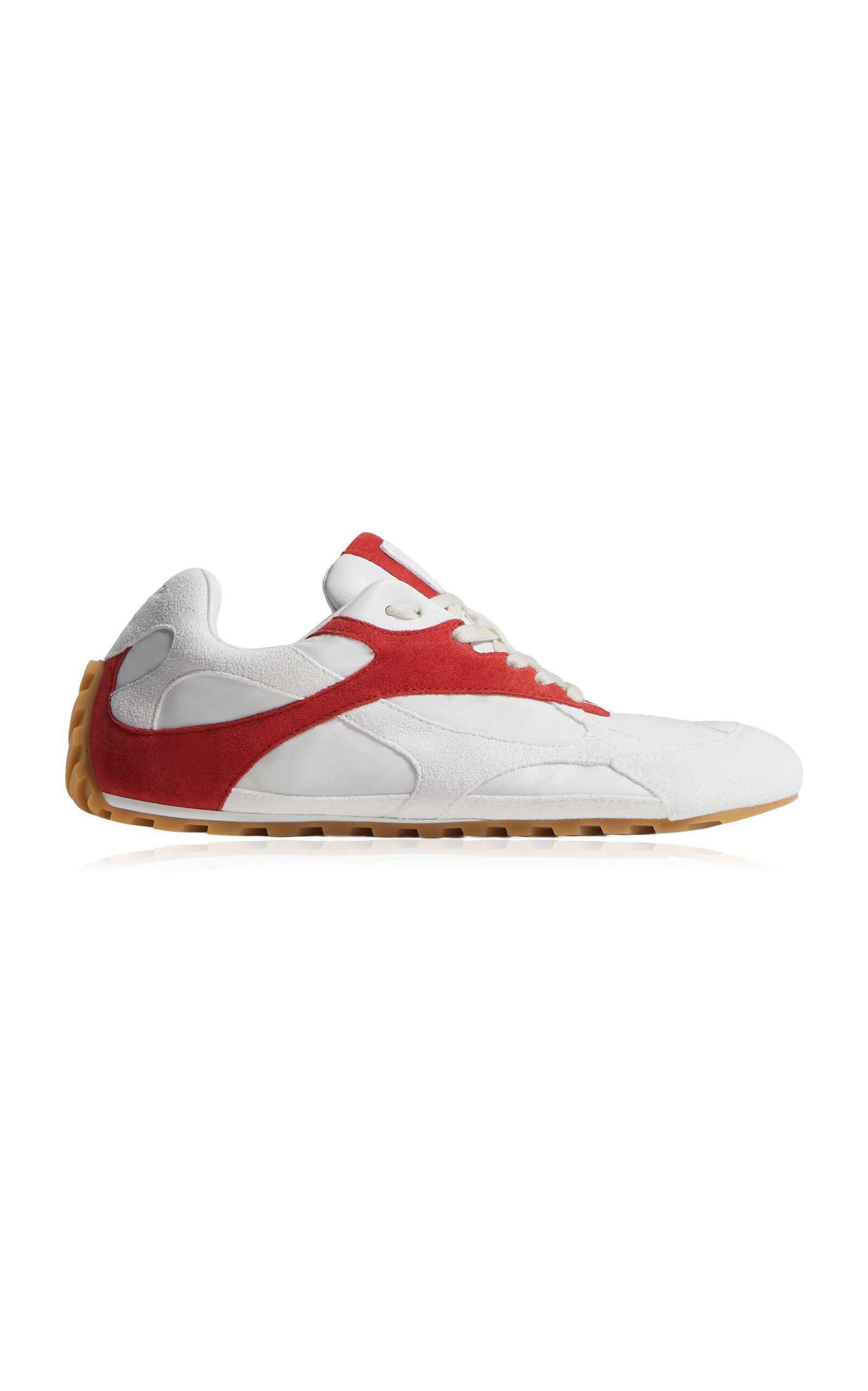 Bottega Veneta Orbit Flash Suede-Trimmed Sneakers