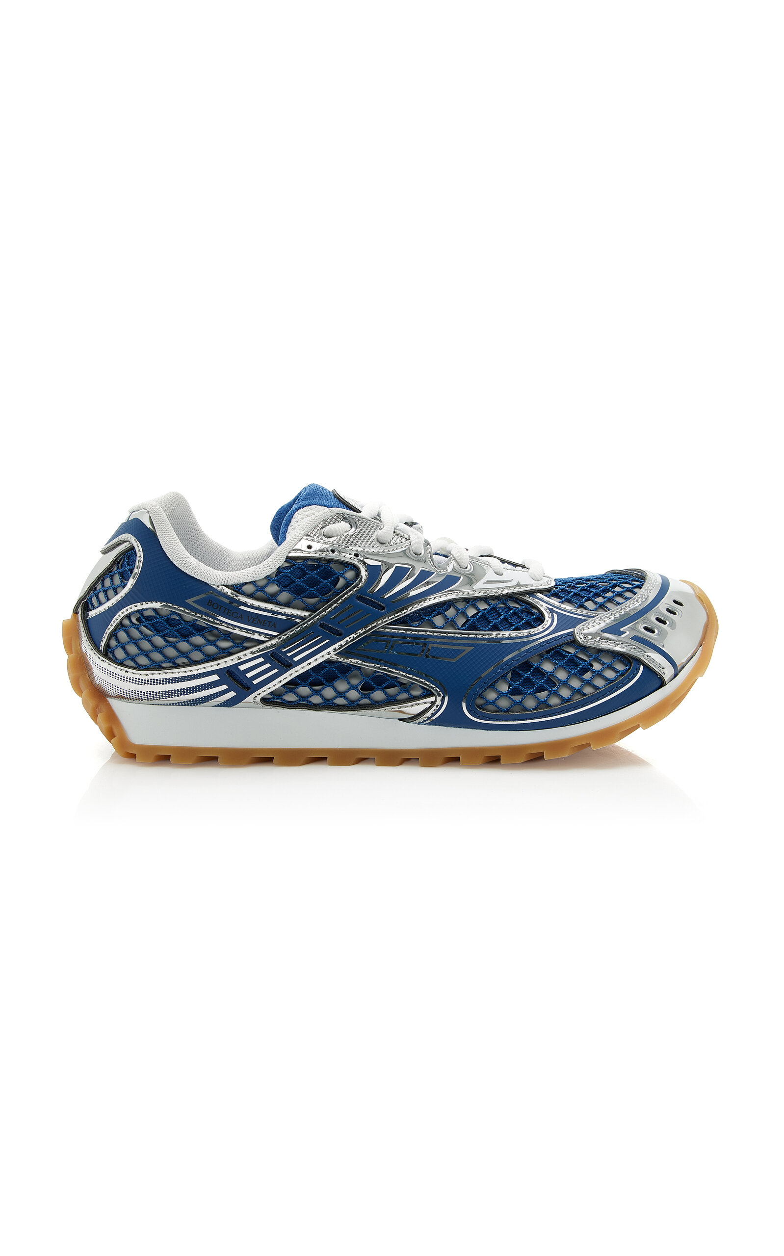 Bottega Veneta Orbit Metallic Mesh Sneakers - Women's Shoes
