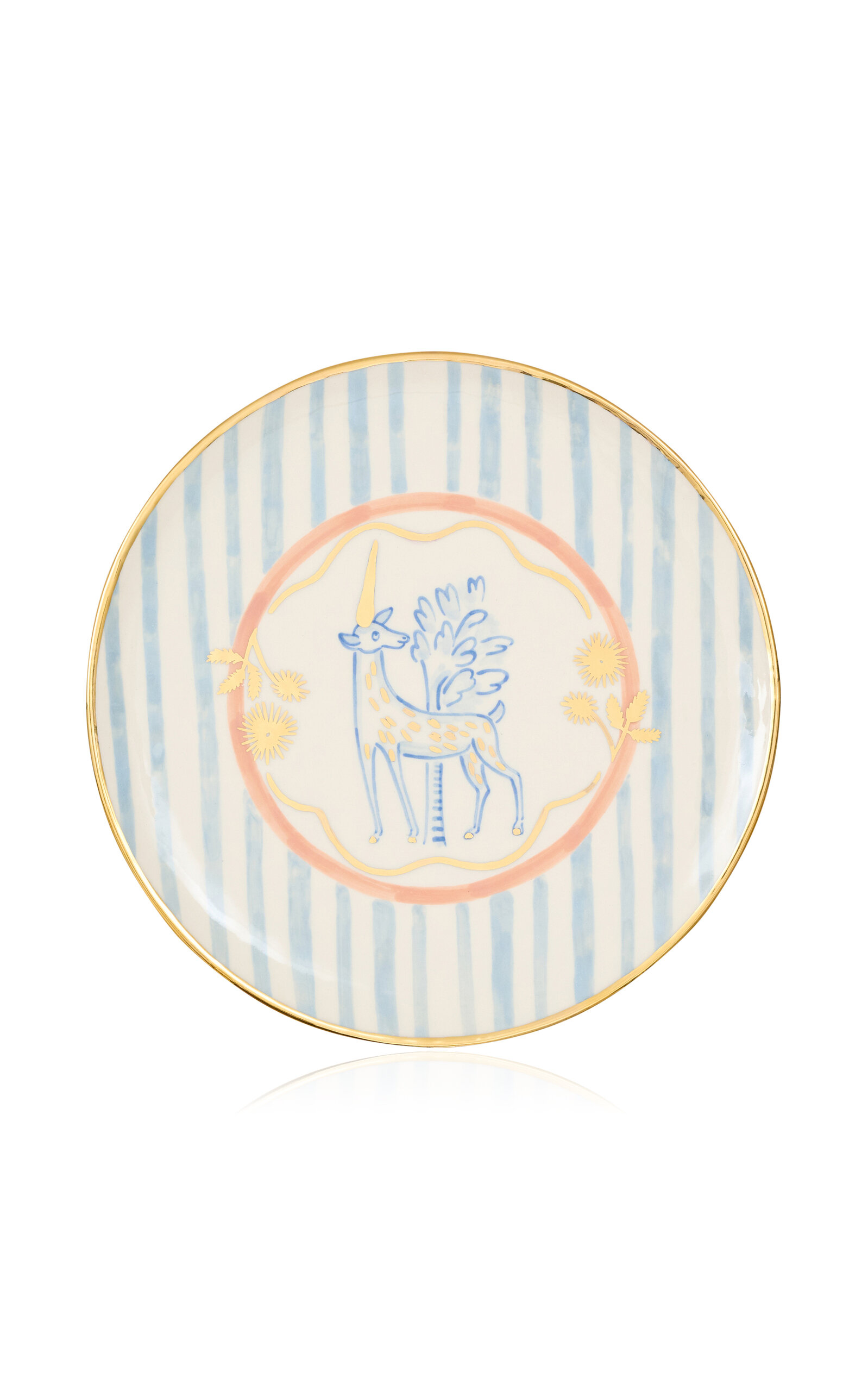 Gunia Project Unicorn Plate In Blue In Multi