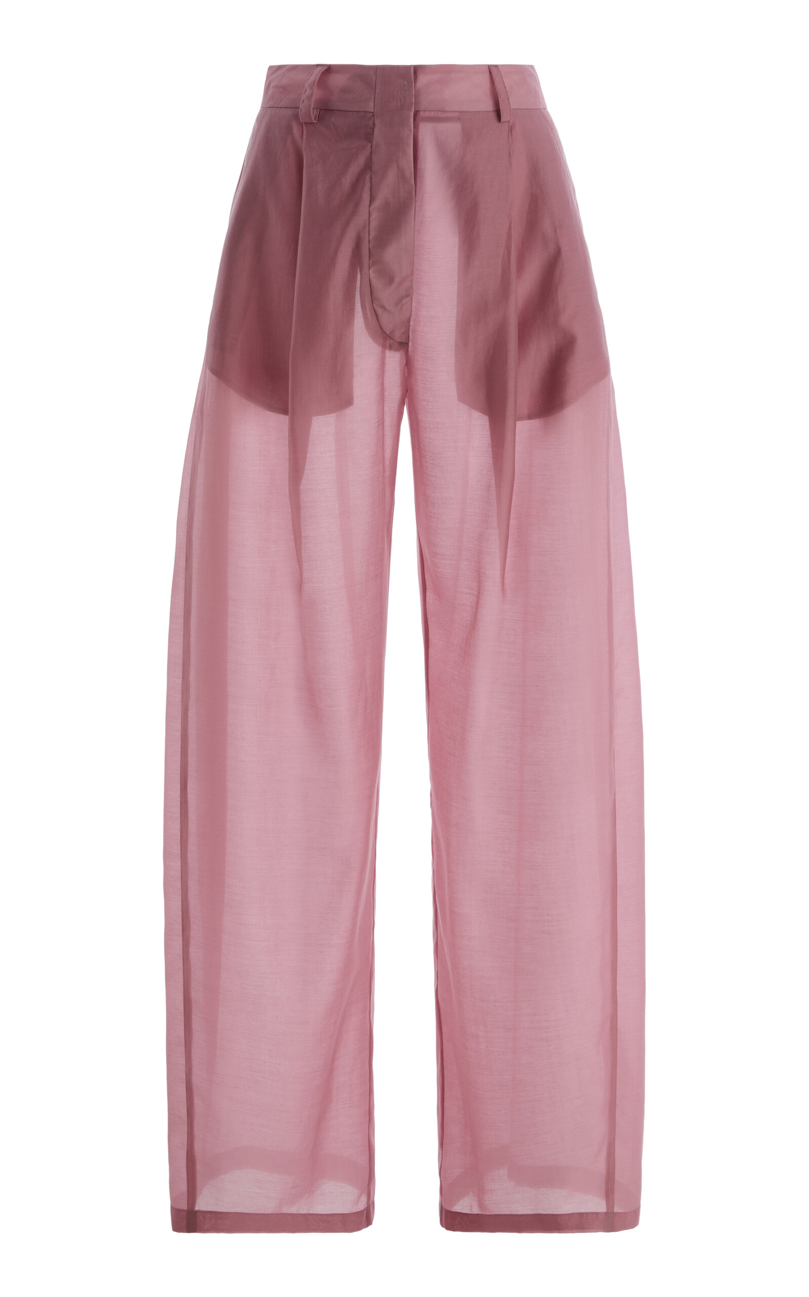 The Latest Billie Pleated Muslin Wide-Leg Trousers