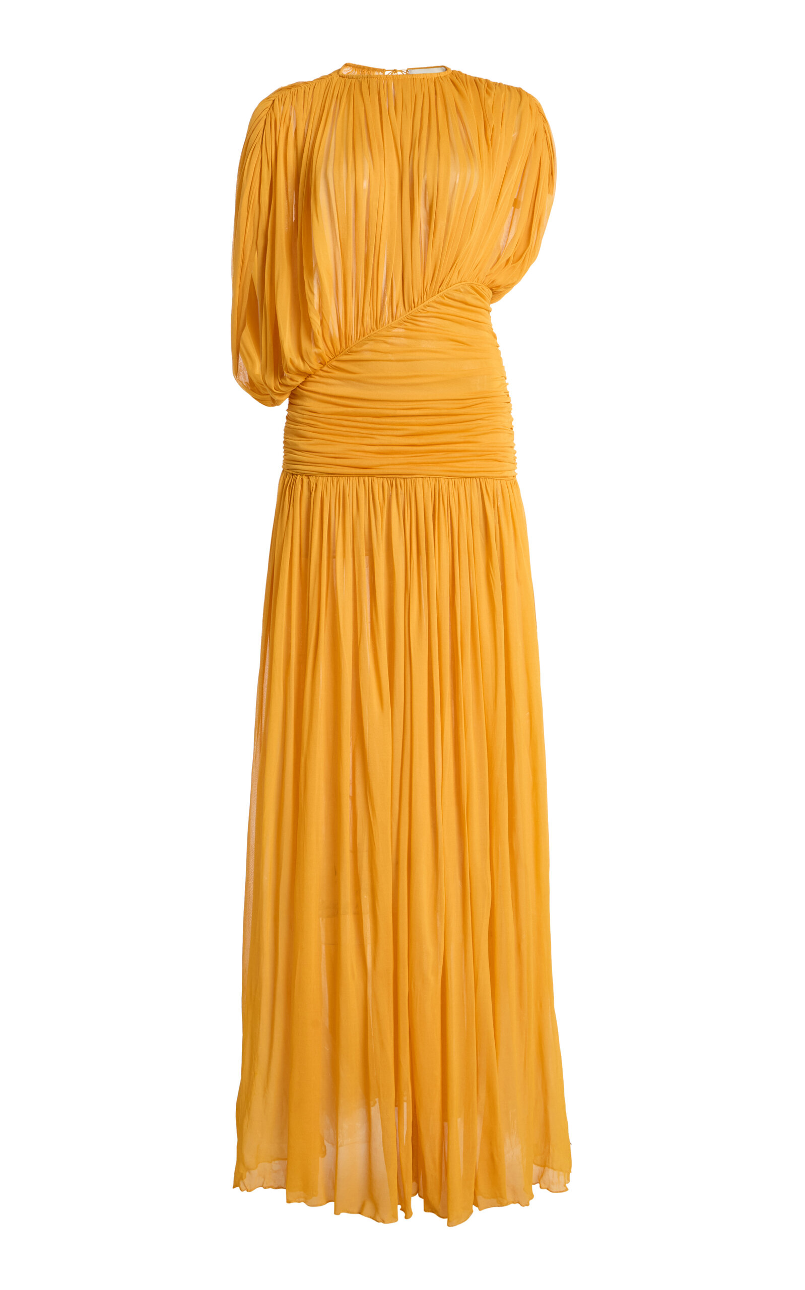 Tove Gai Draped Chiffon Maxi Dress