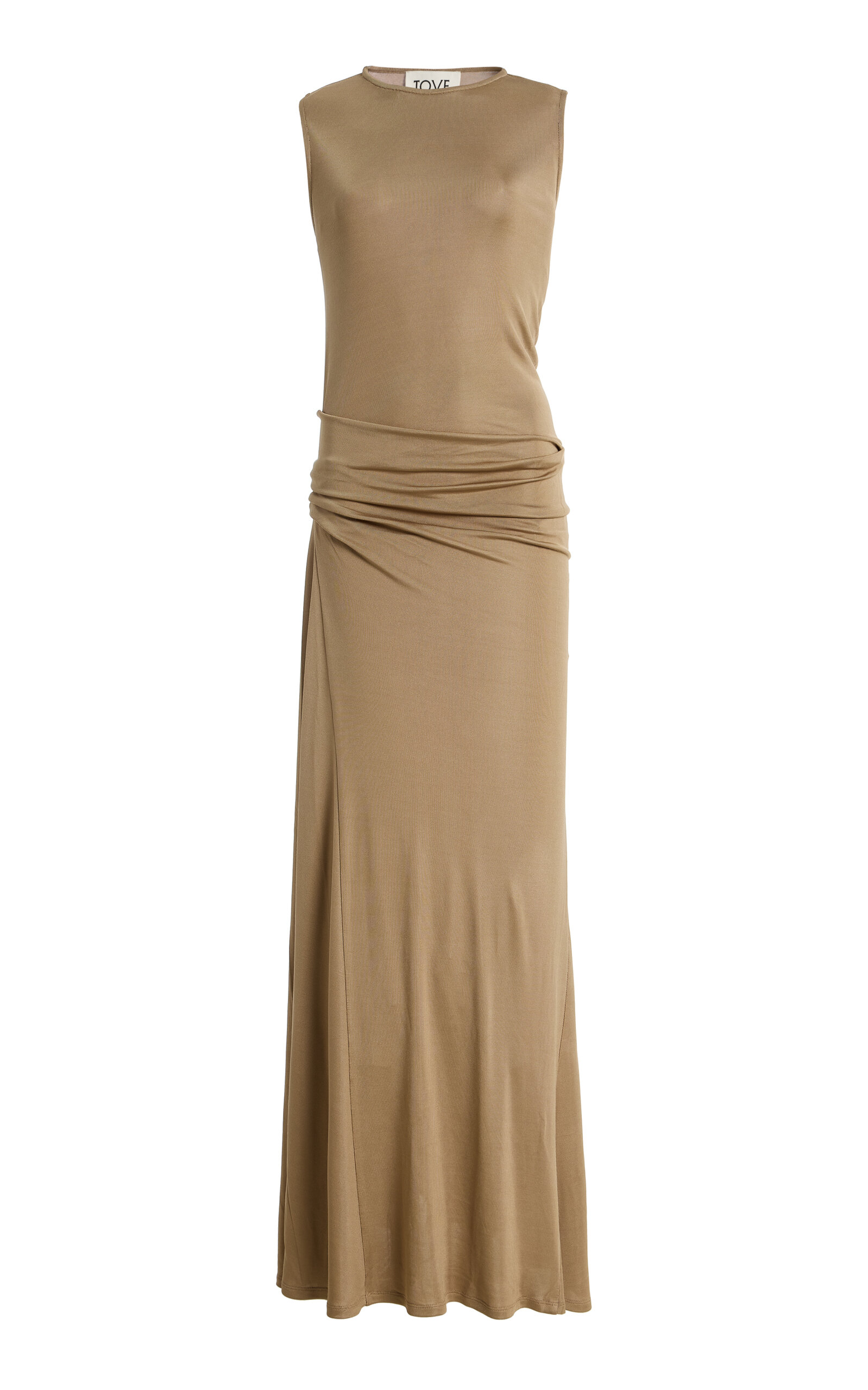Tove Lelani Draped Knit Maxi Dress