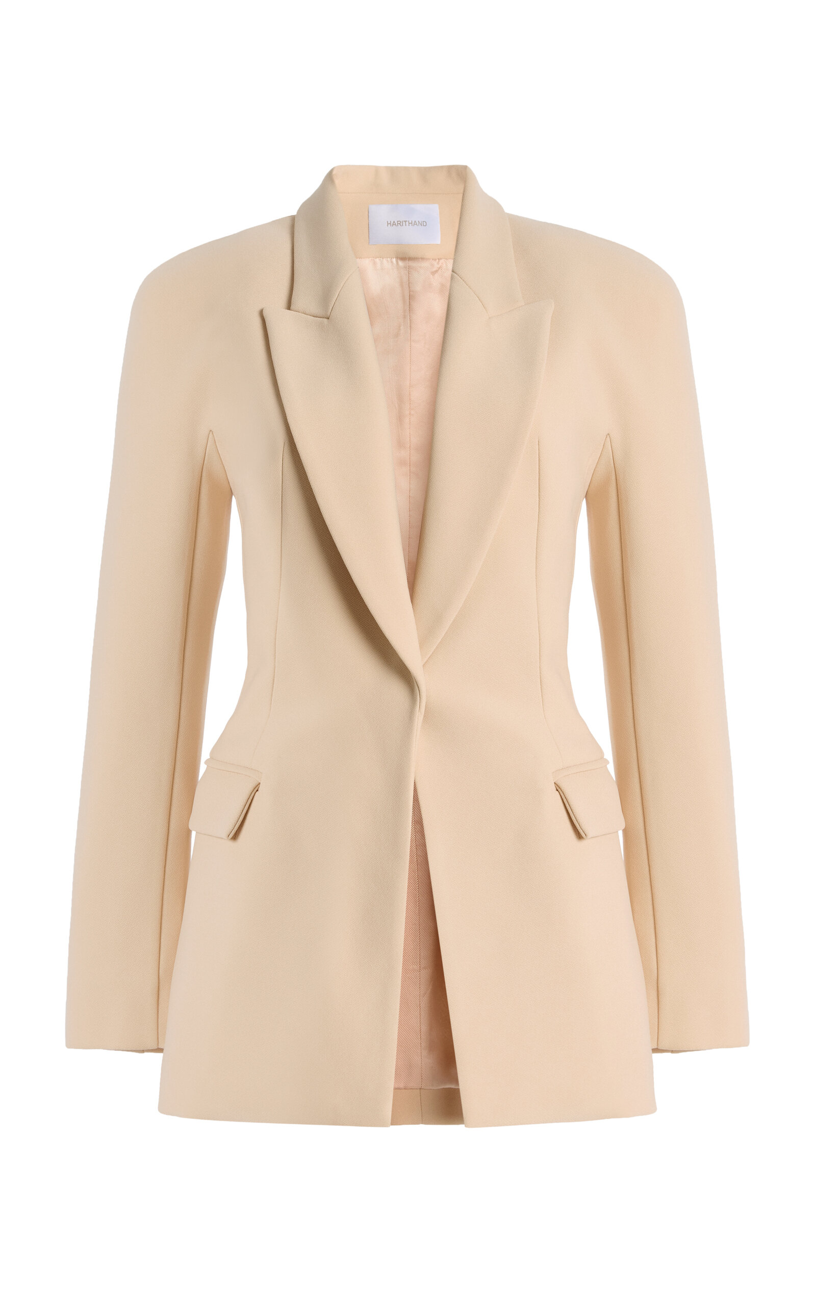 Harithand Allegra Shawl Collar Blazer - Ivory