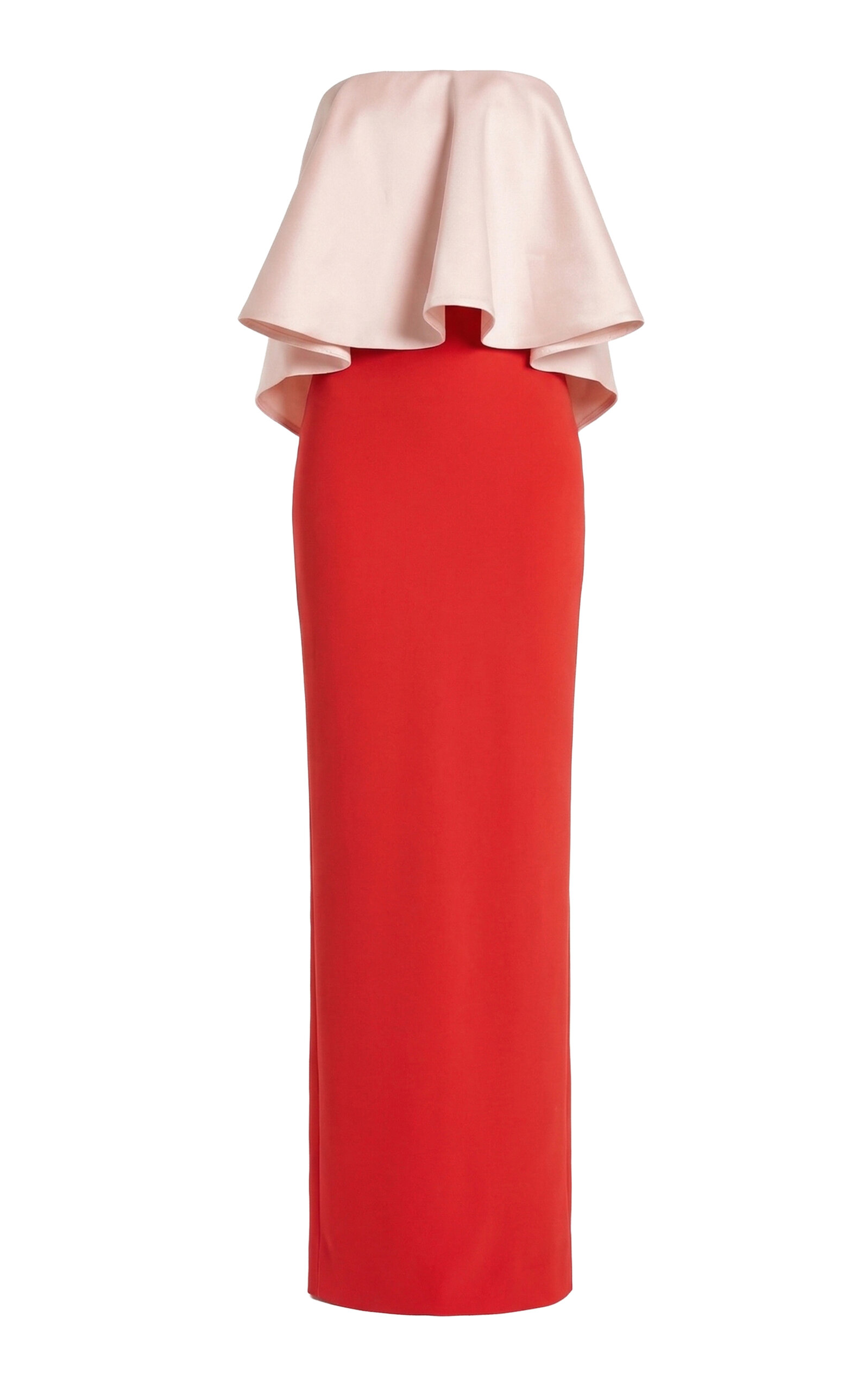 Greta Constantine Lorikeet Strapless Silk-Wool Dress