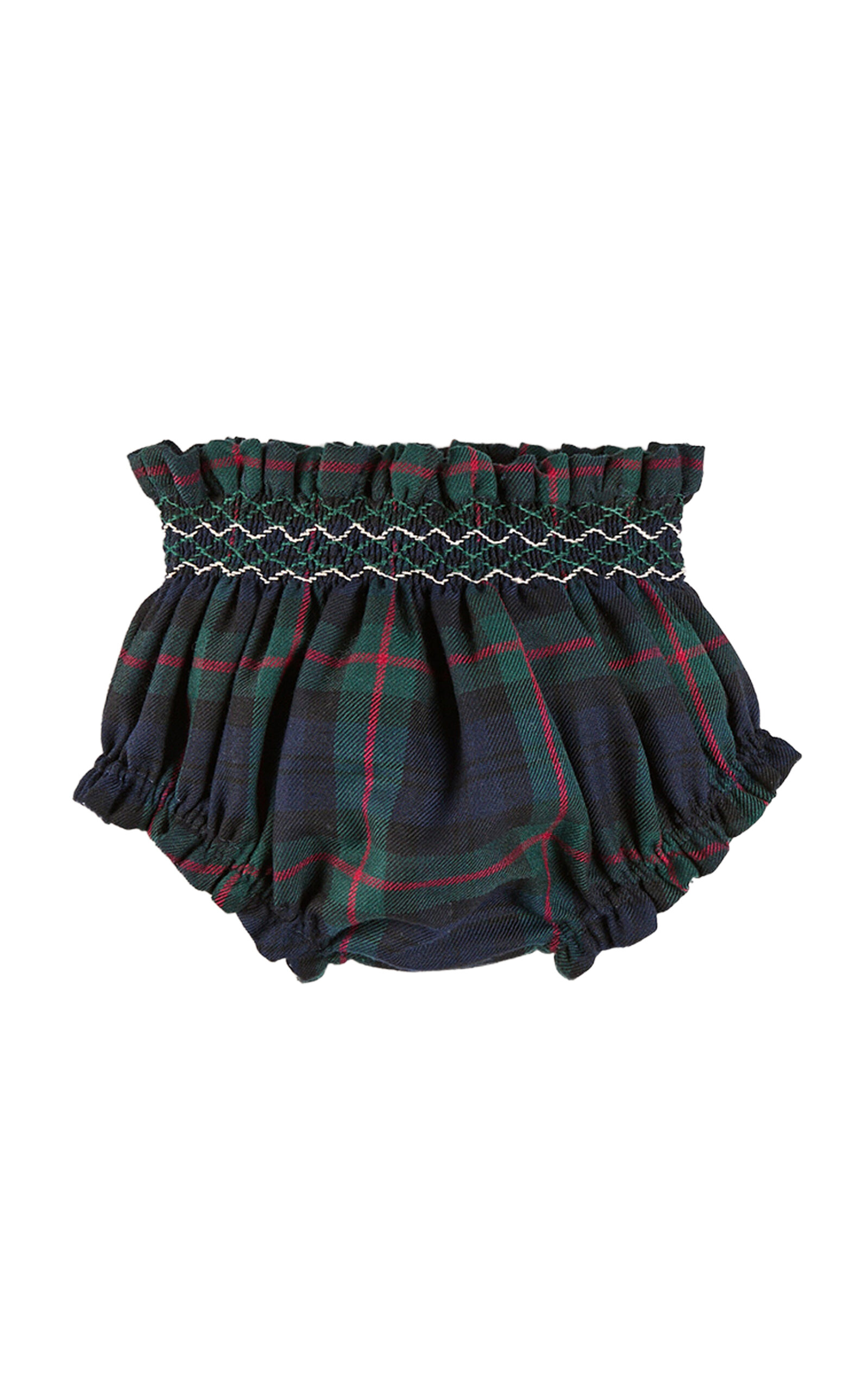 Pepa London Infants' Kinnerton Tartan Smocked Bloomers