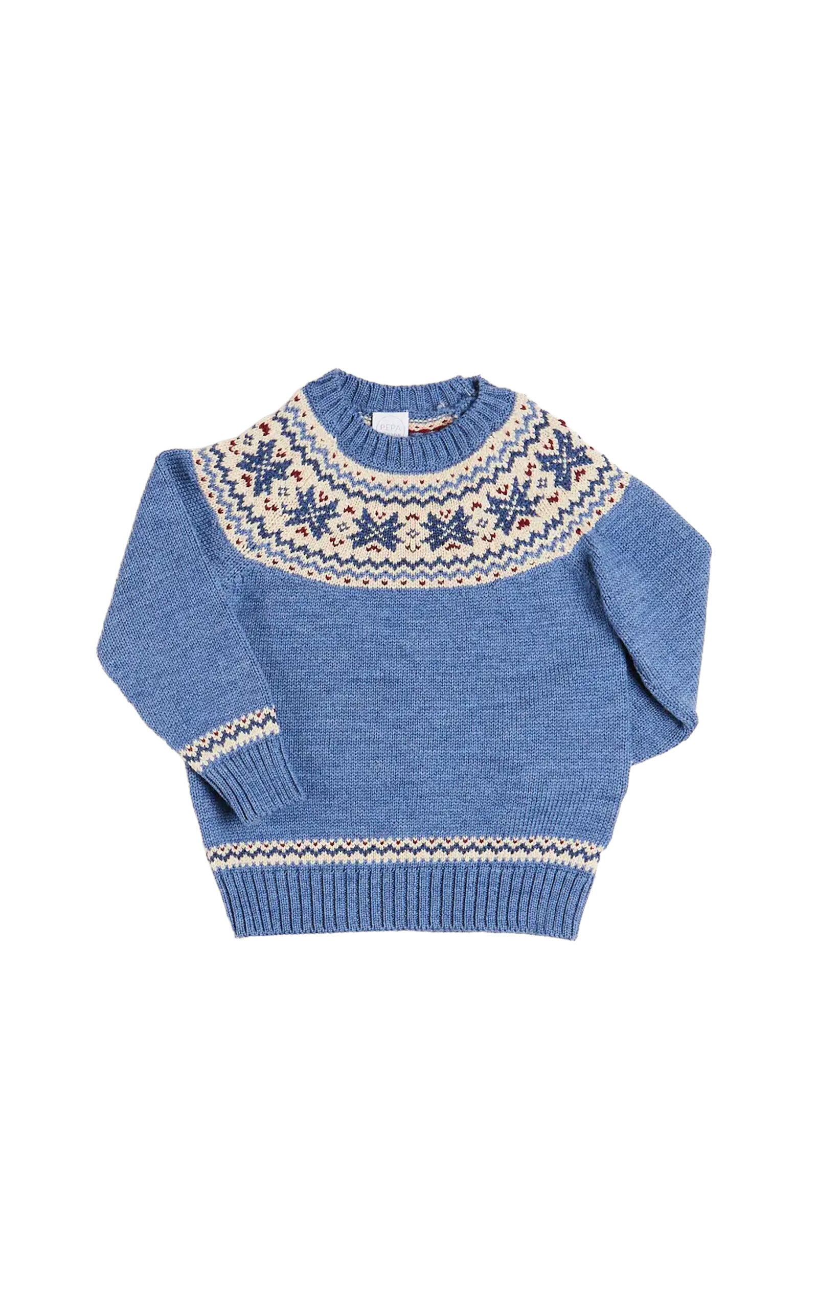 Pepa London Kids' Fair Isle Merino Wool Sweater