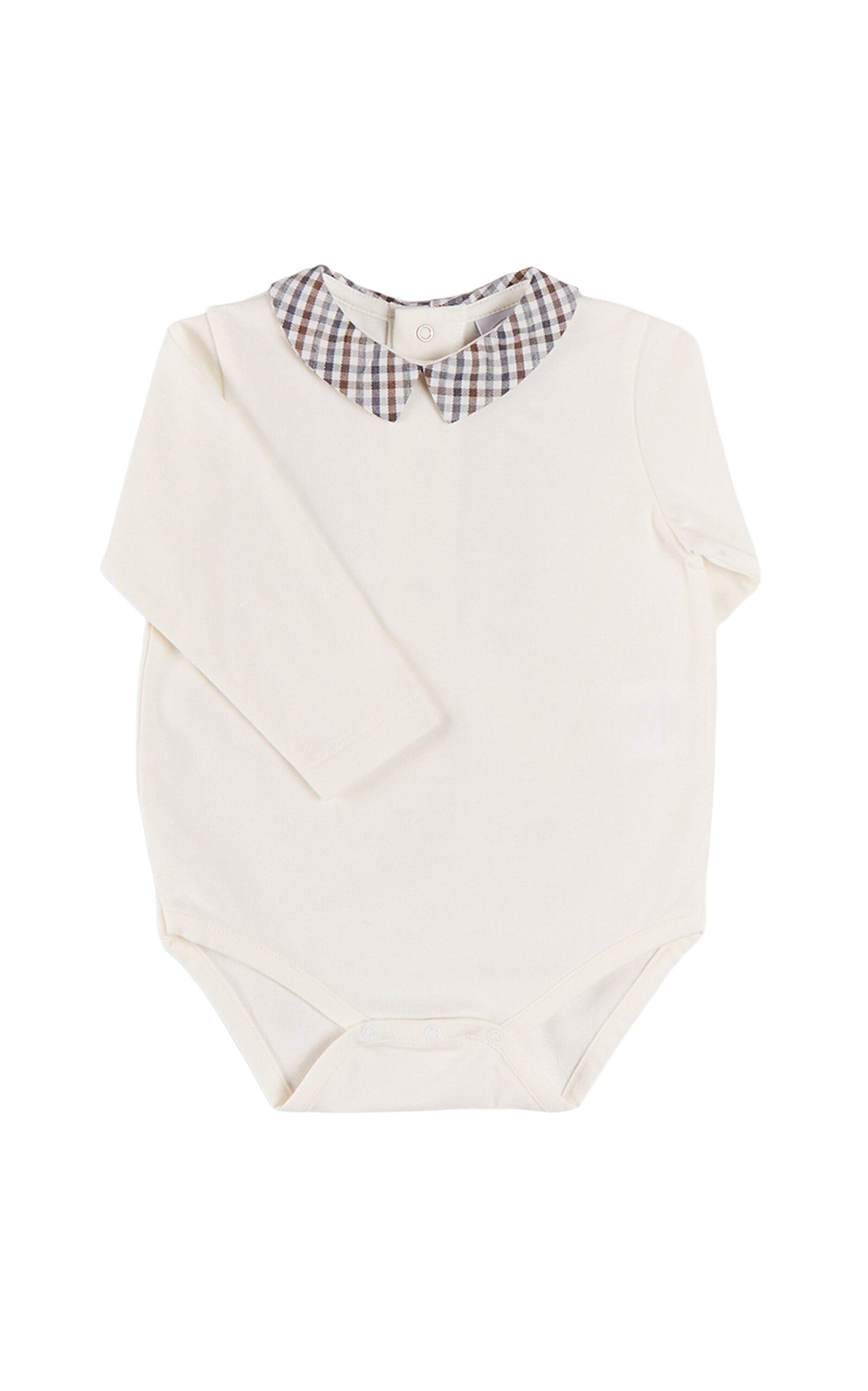 Pepa London Kids' Cadogan Houndstooth Cotton Bodysuit