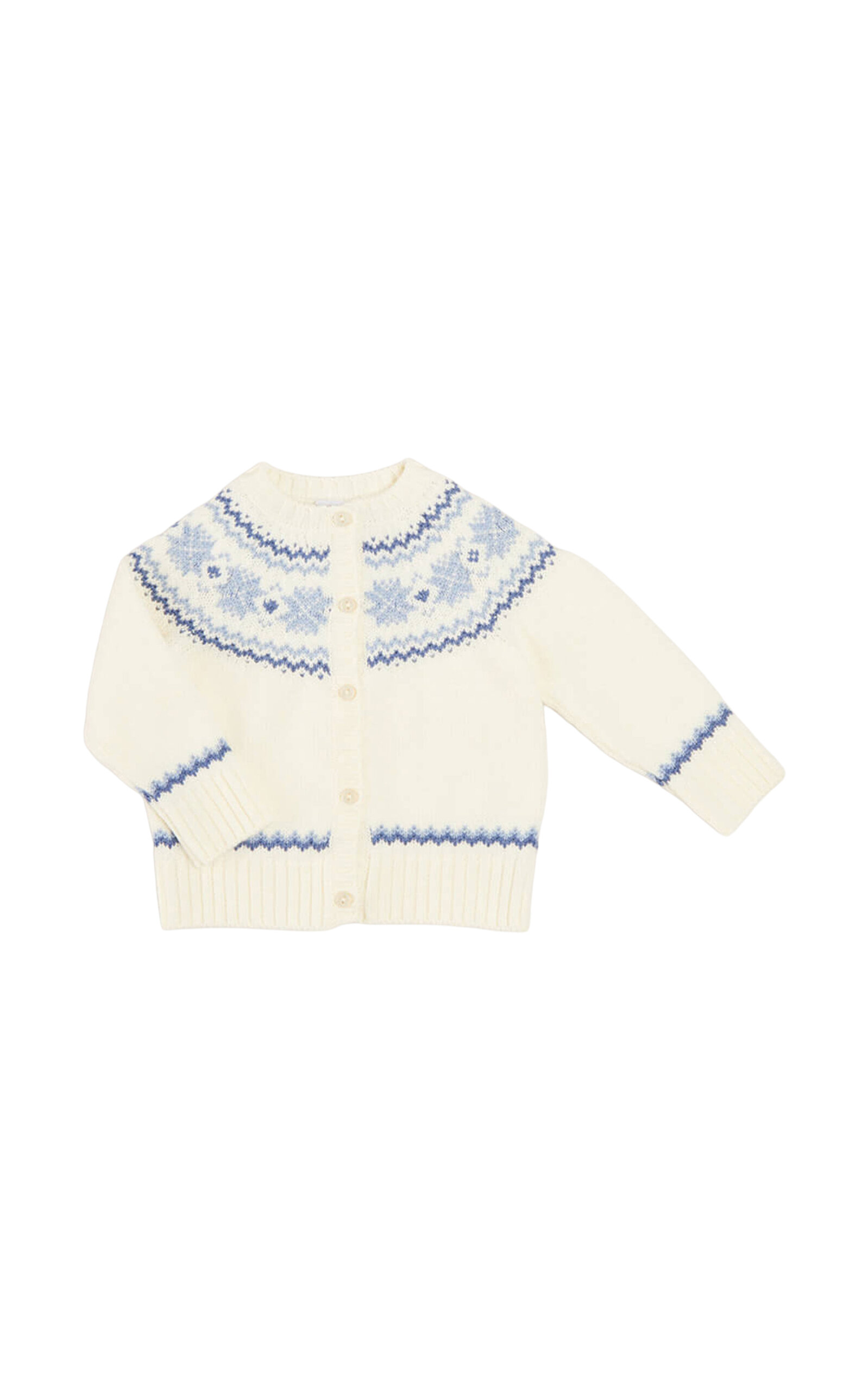 Pepa London Kids' Fair Isle Wool Cardigan