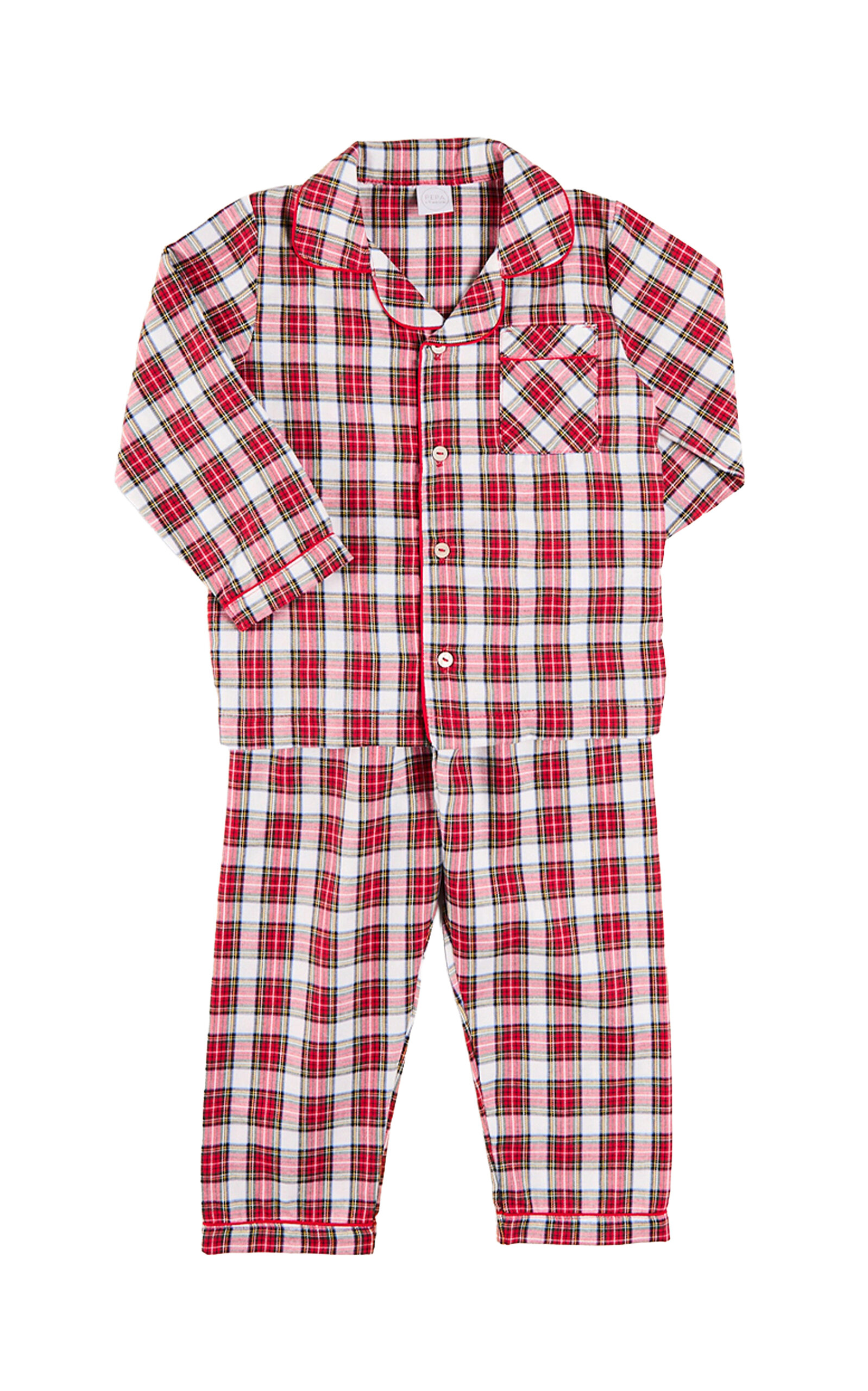 Pepa London Kids' Francis Tartan Pajama Set