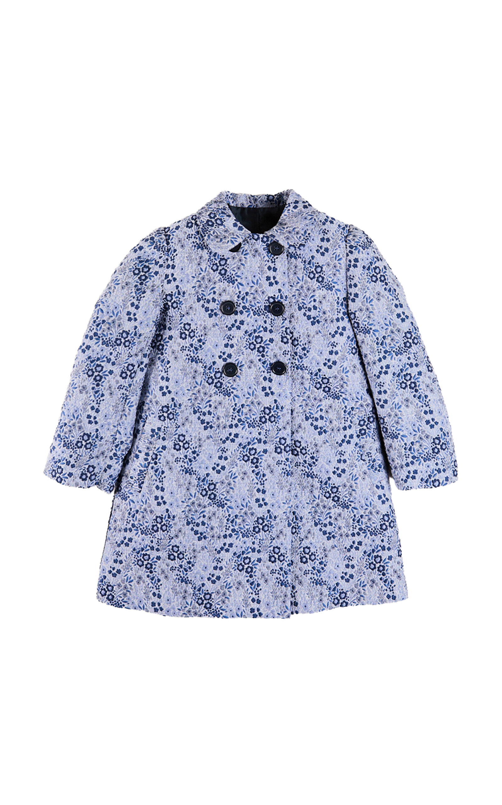 Pepa London Kids' Eleanor Floral Jacquard Coat