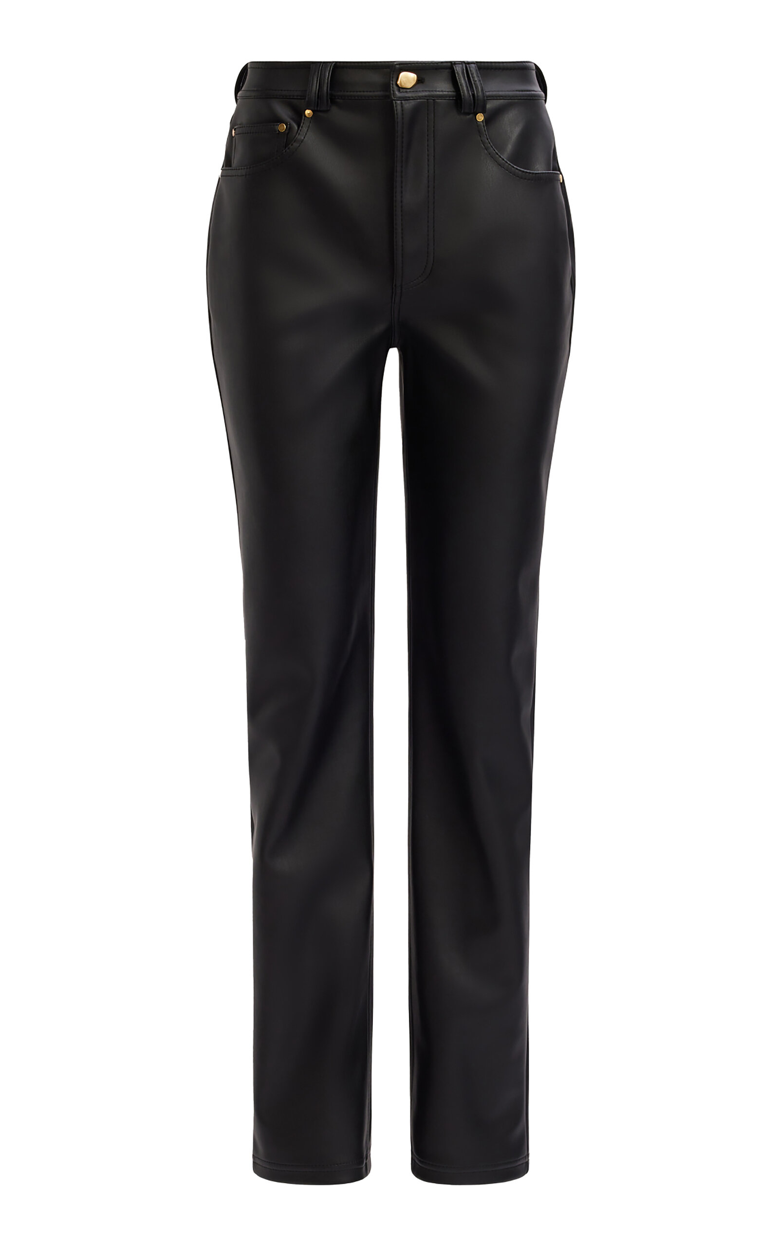 Aje Elodie Mid-rise Bootleg Pants In Black