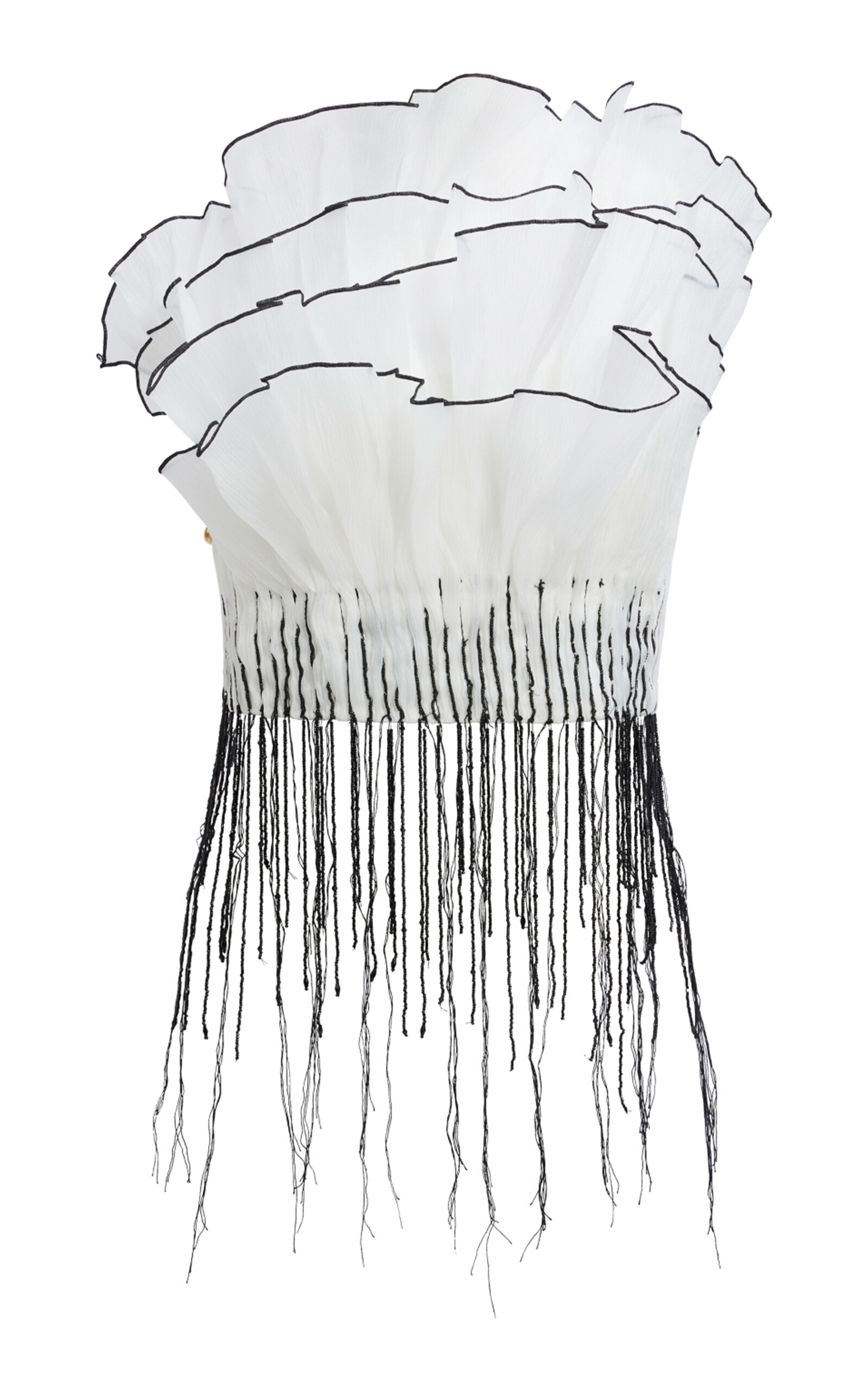 Aje Leigh Crinkled Organza Top