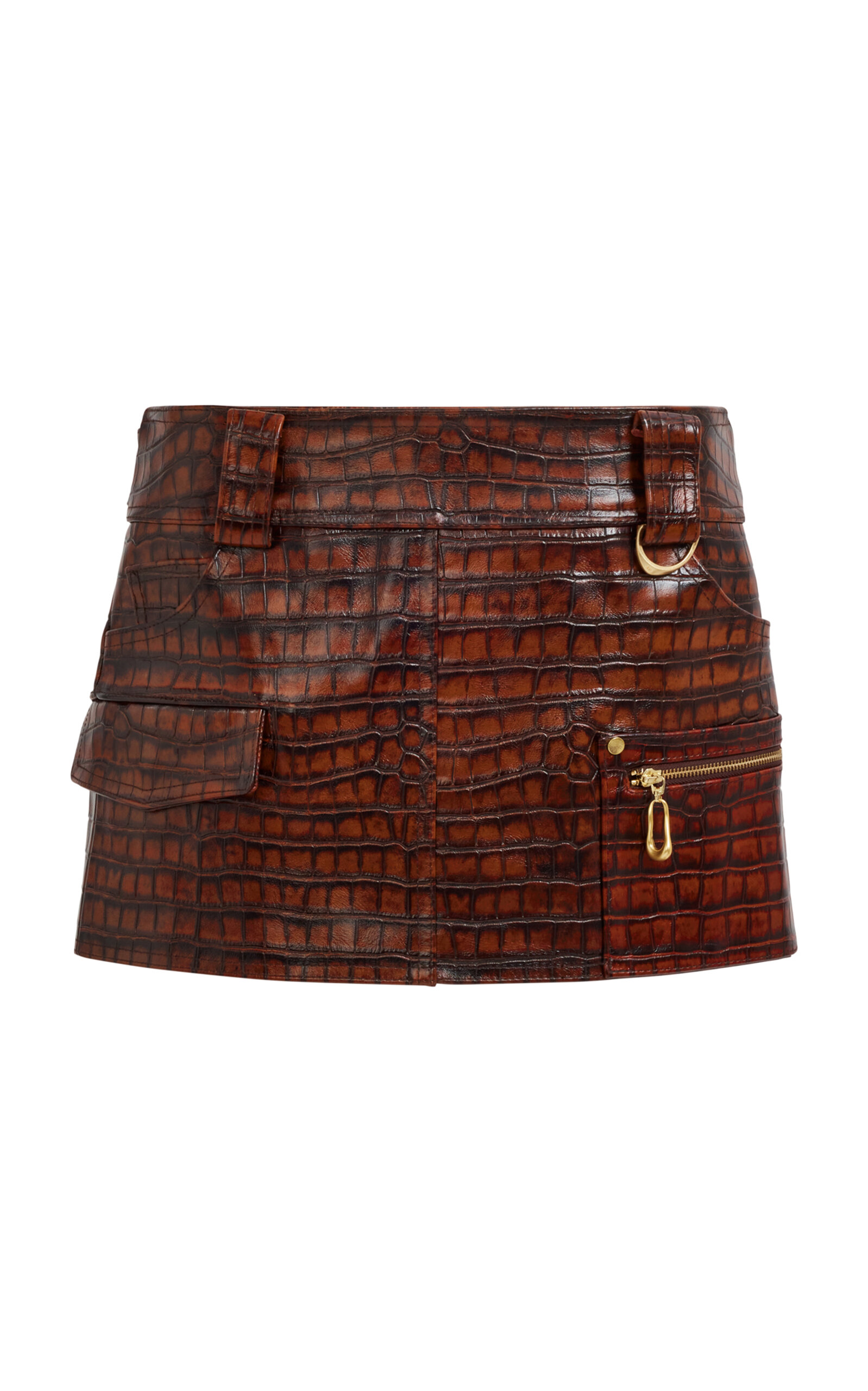 Aje Vienna D-Ring Mini Skirt - Brown
