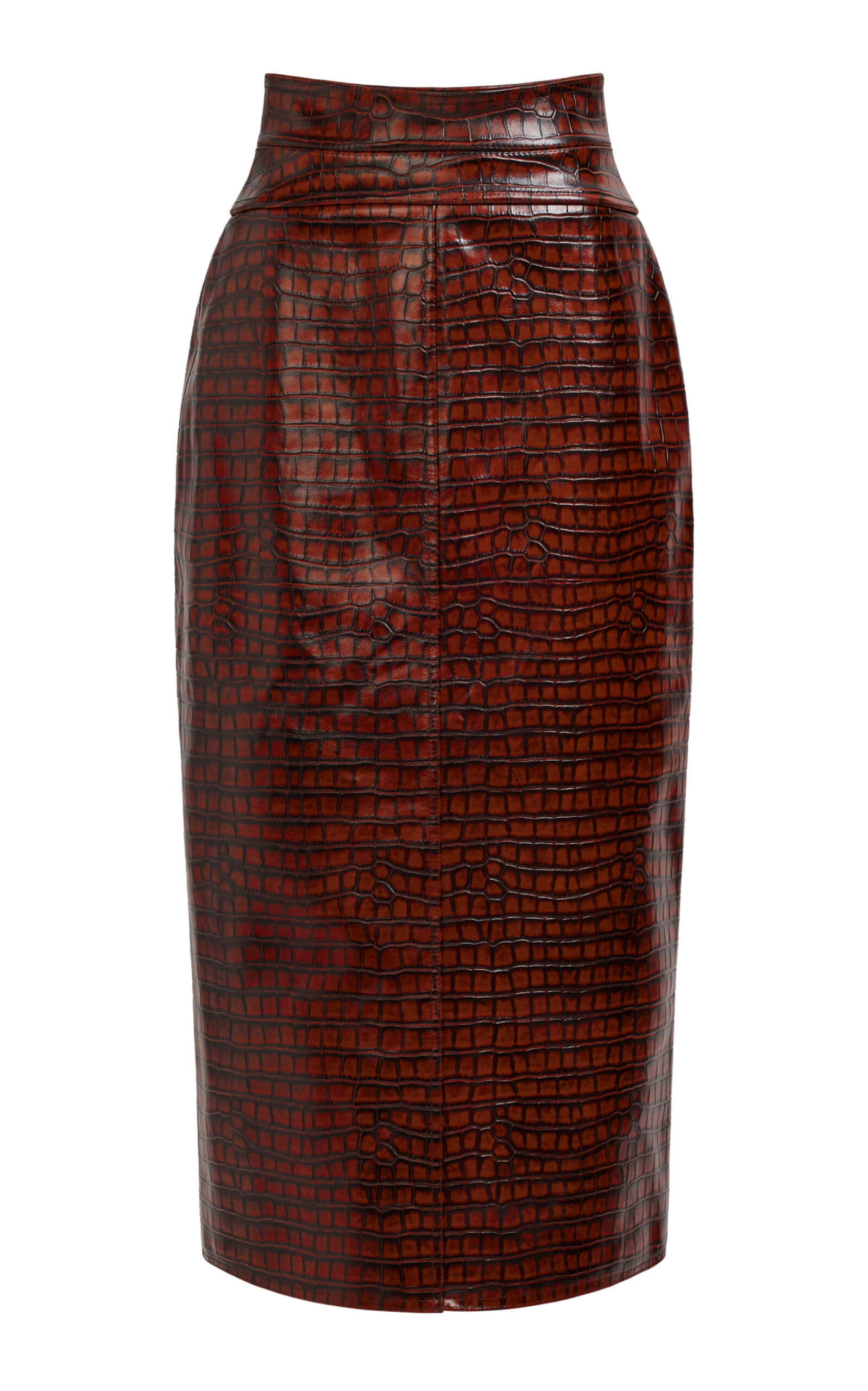 Aje Vienna High-rise Midi Skirt In Brown