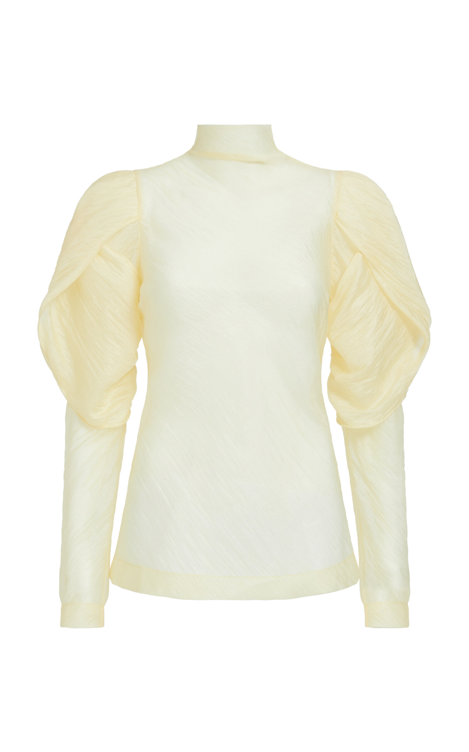 Aje Ecliptica Puff-sleeve Top In White