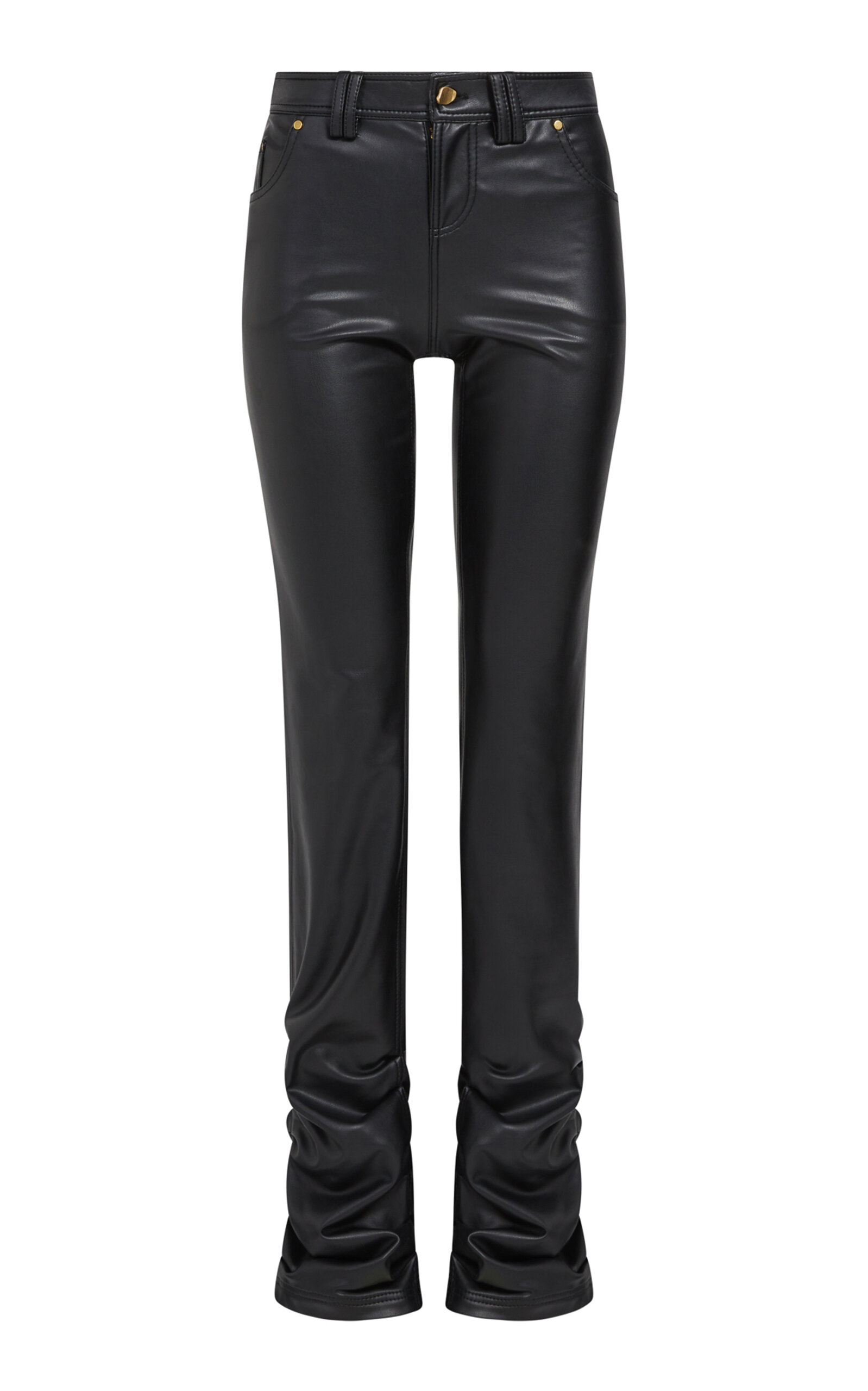 Aje Elodie Mid-rise Bootleg Pants In Brown