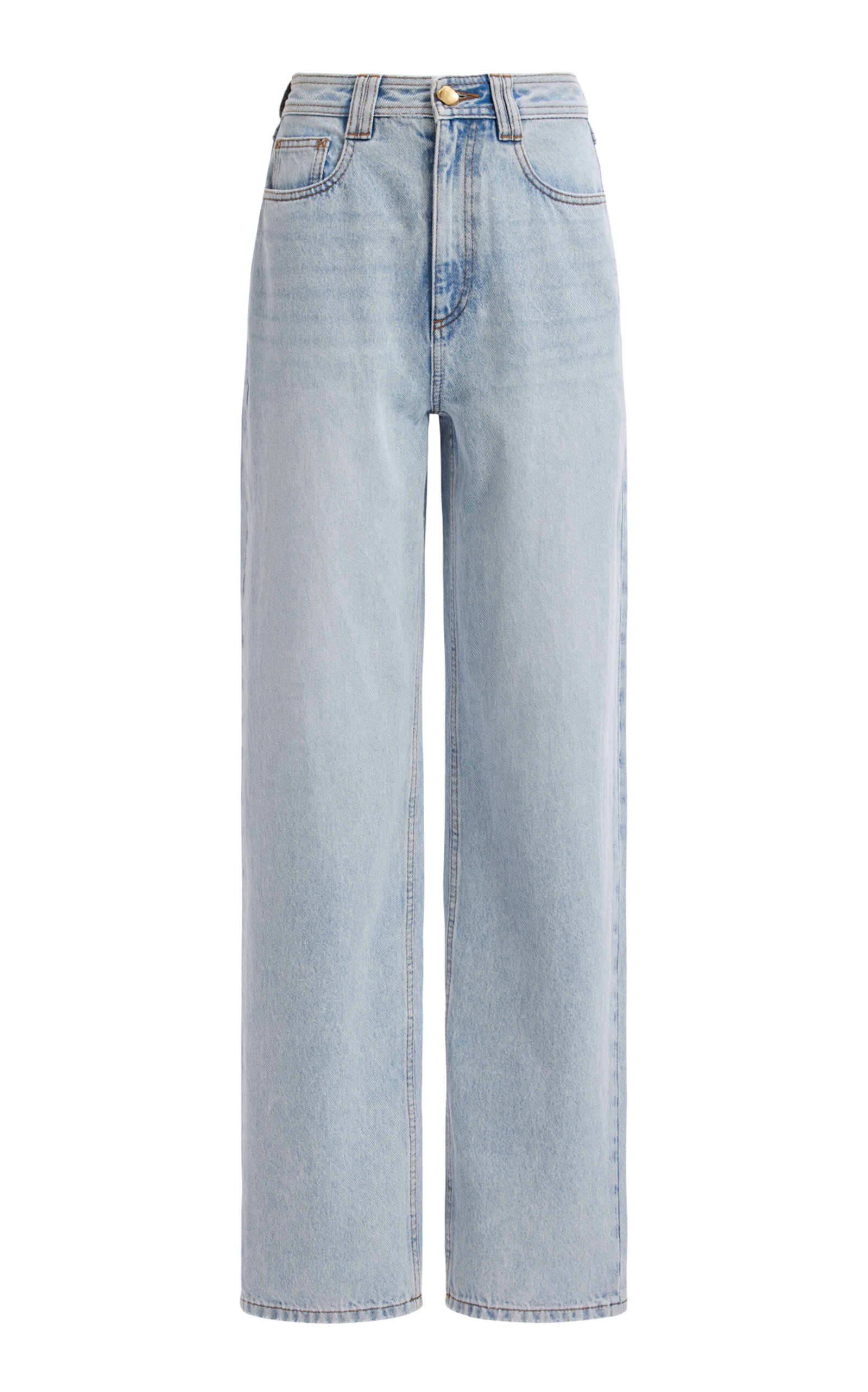 Aje Elliot High-Rise Denim Straight-Leg Jeans