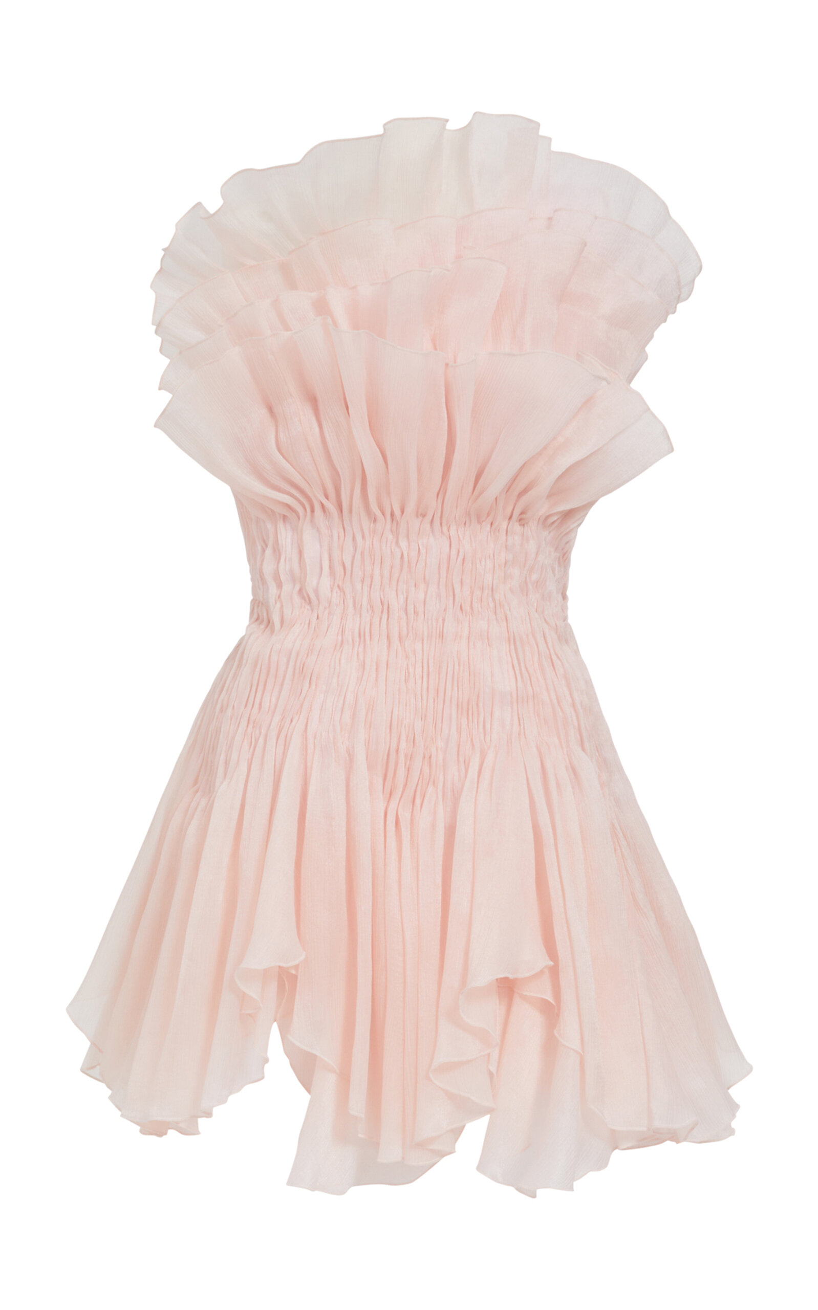 Aje Nisha Ruffled Mini Dress In Pink