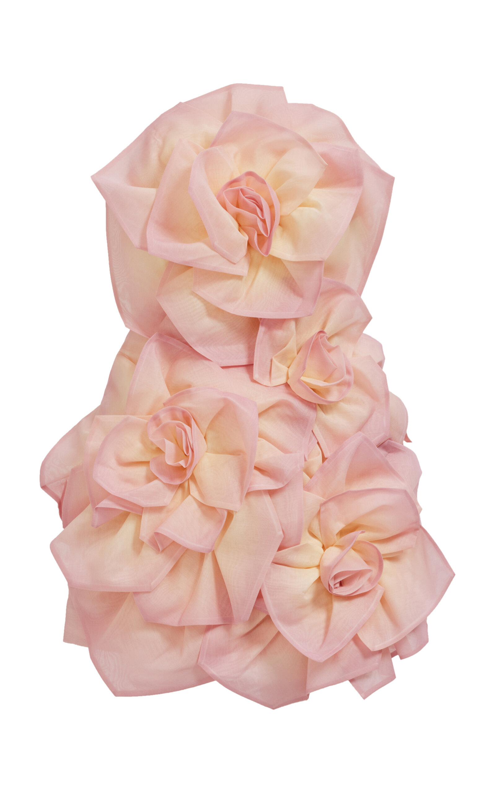 Aje Johanna Flower-detailed Cotton Mini Dress In Pink