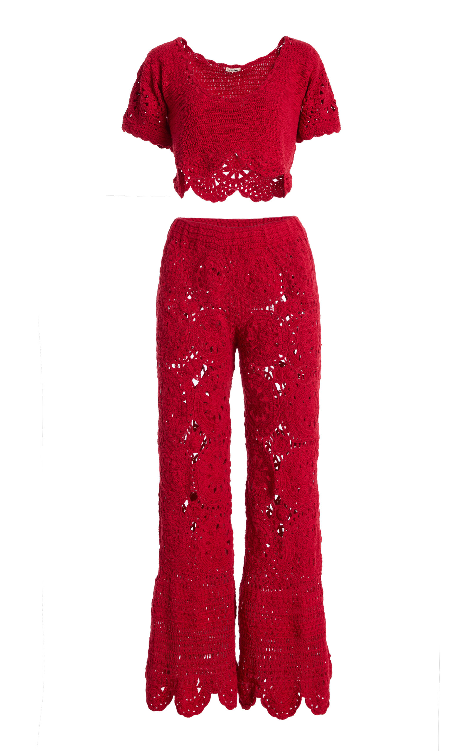 Akoia Swim Exclusive Bunga Crocheted Cotton Pant Set