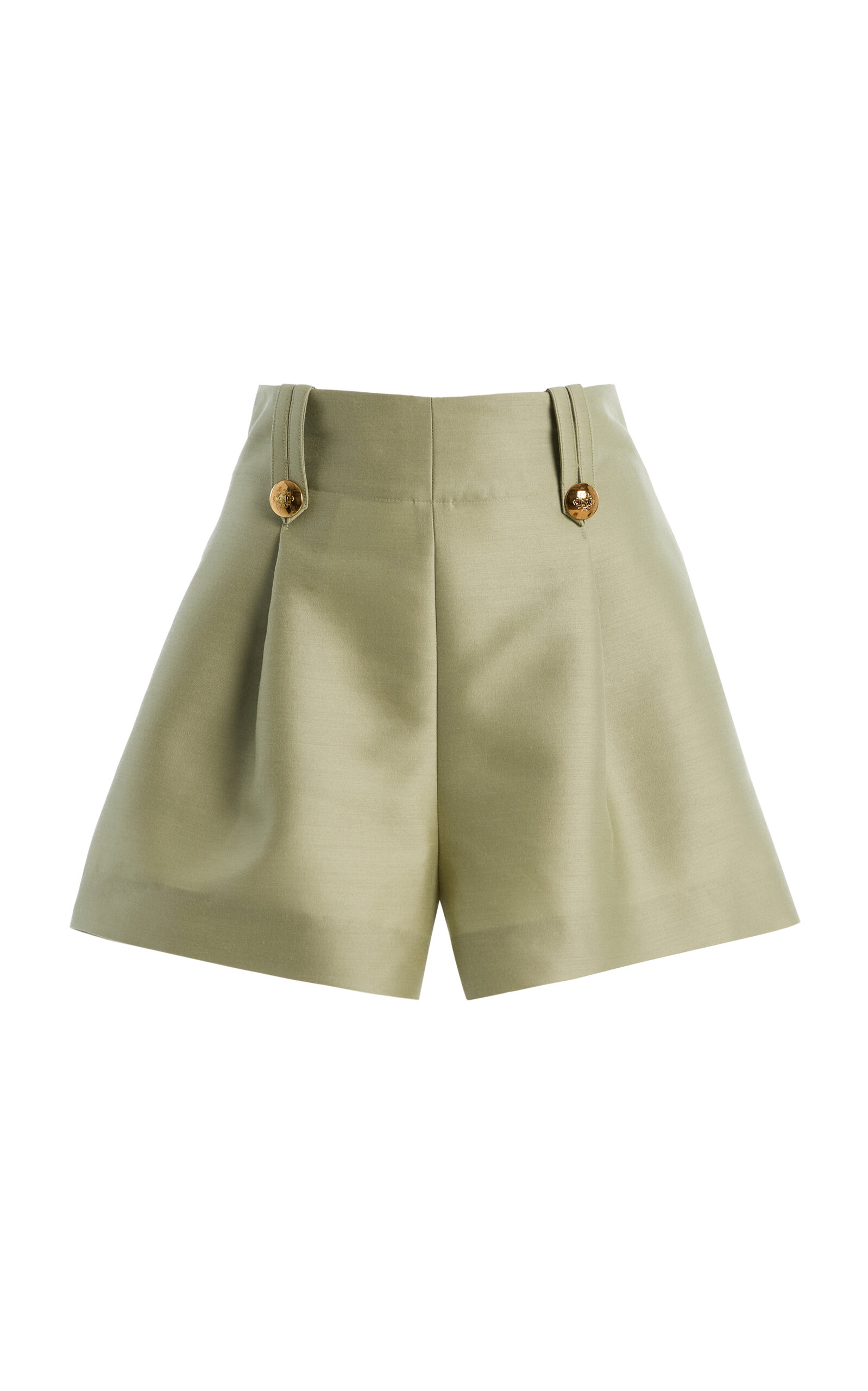 Zimmermann Luna Wool-Silk Tailored Shorts - Women's Clothing