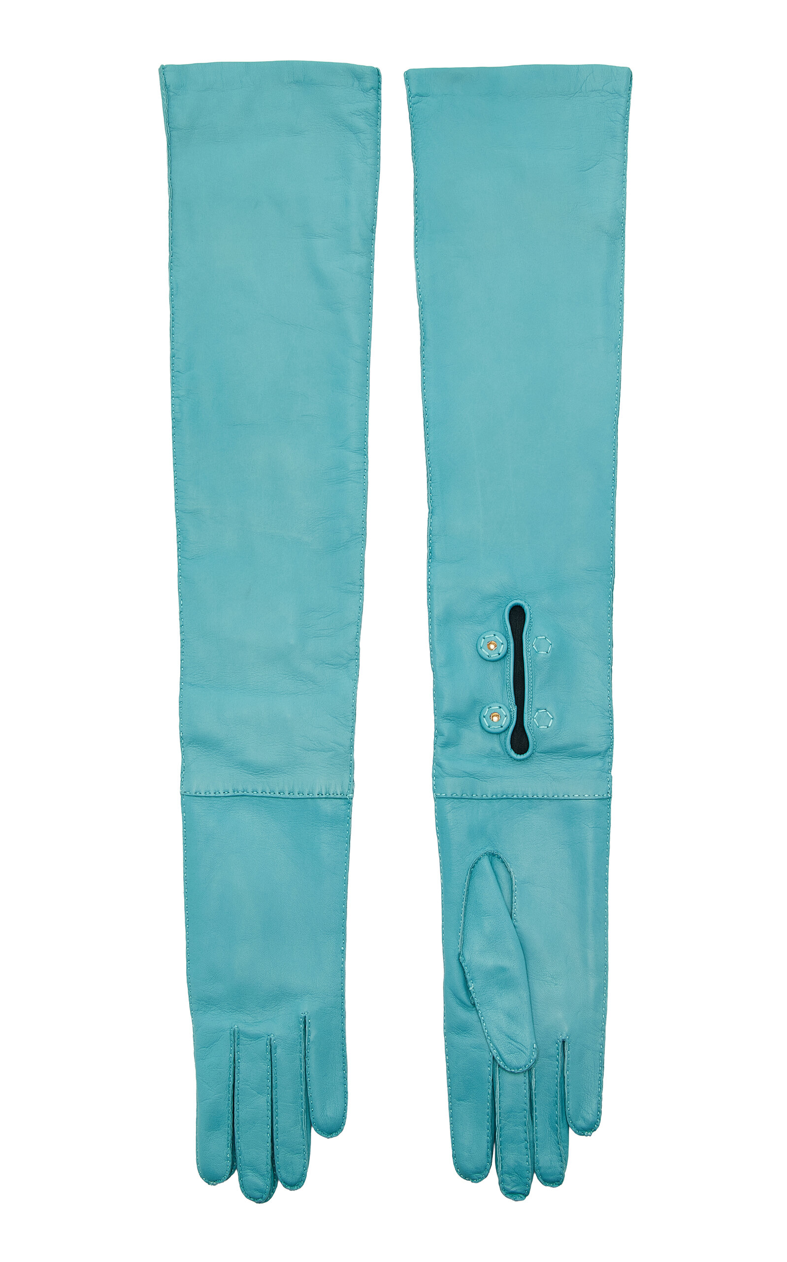 Prada Long Leather Gloves | Thumbnail 6 Prada Long Leather Gloves | Thumbnail 6