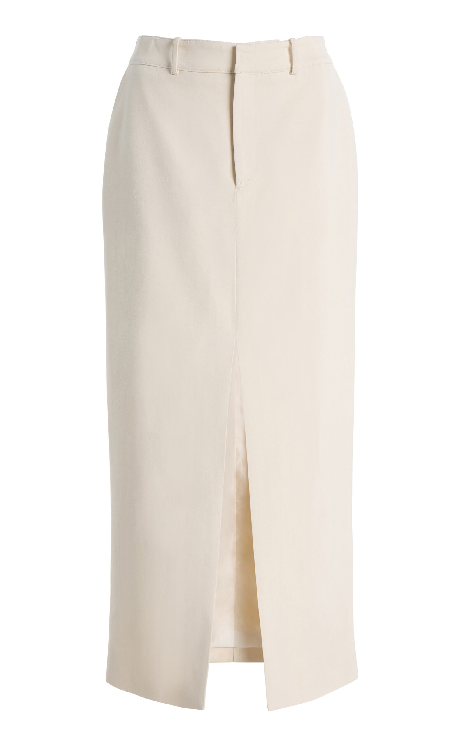The Frankie Shop Maybelle Front-Slit Midi Skirt