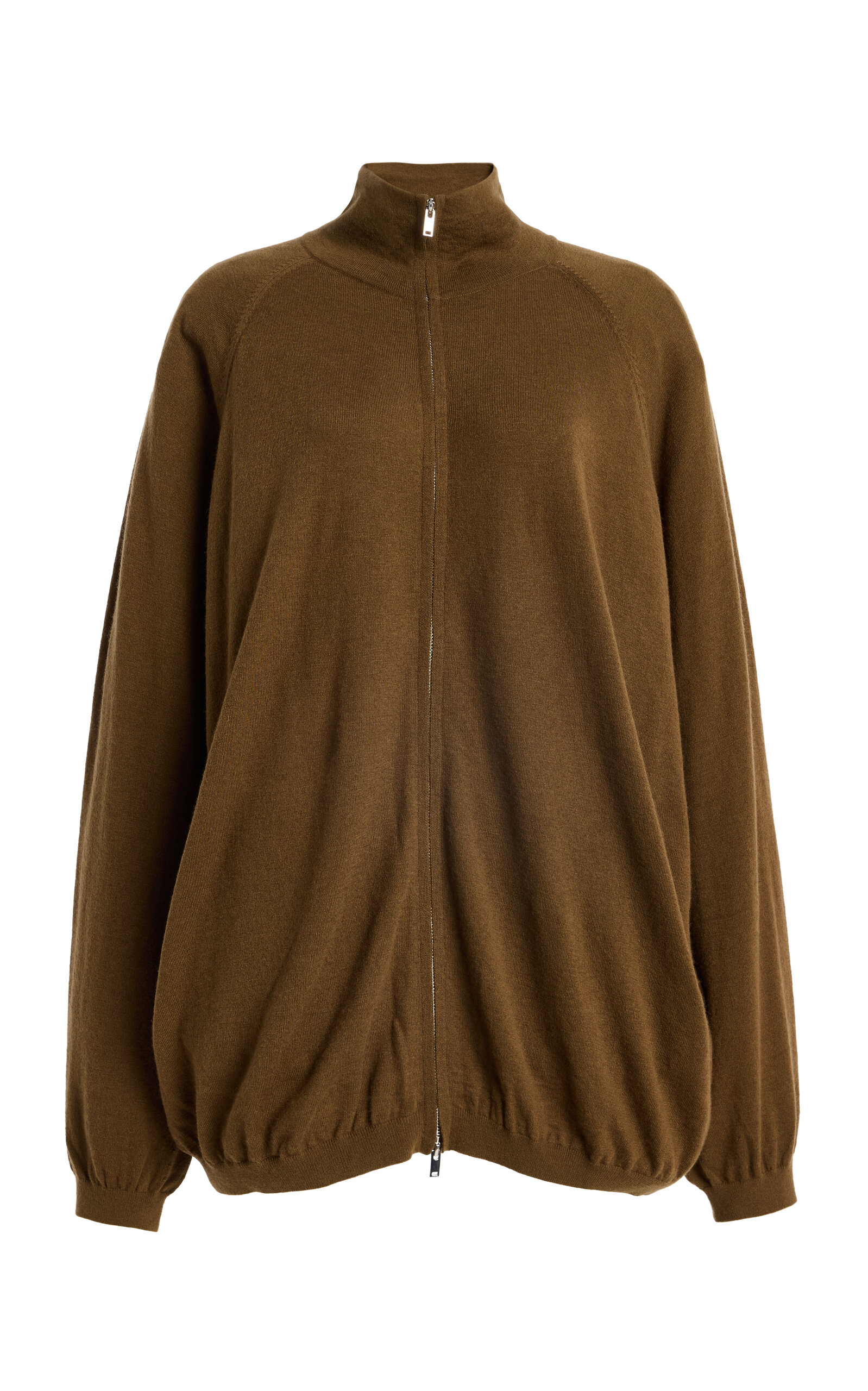 The Frankie Shop - Baxe Knit Wool-Blend Track Jacket - Brown - XS - Moda Operandi