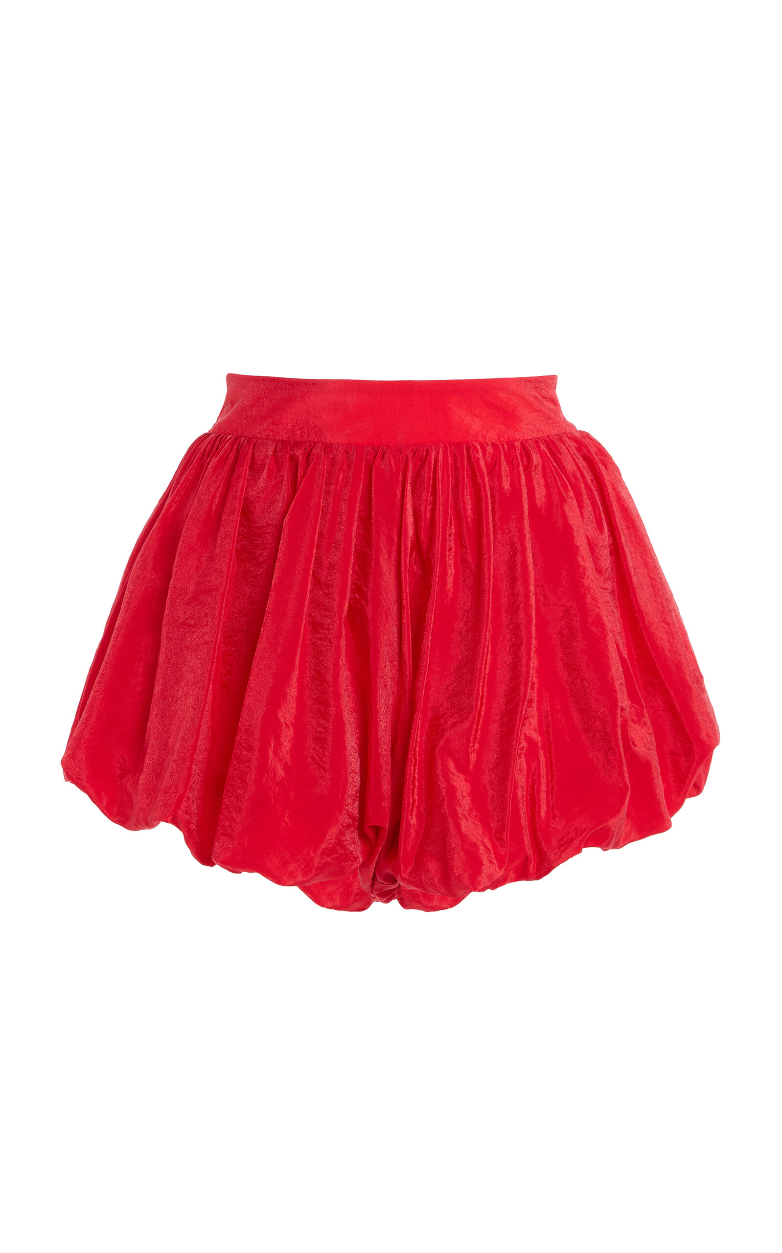 The Frankie Shop Alina Sheer Bubble-Hem Shorts