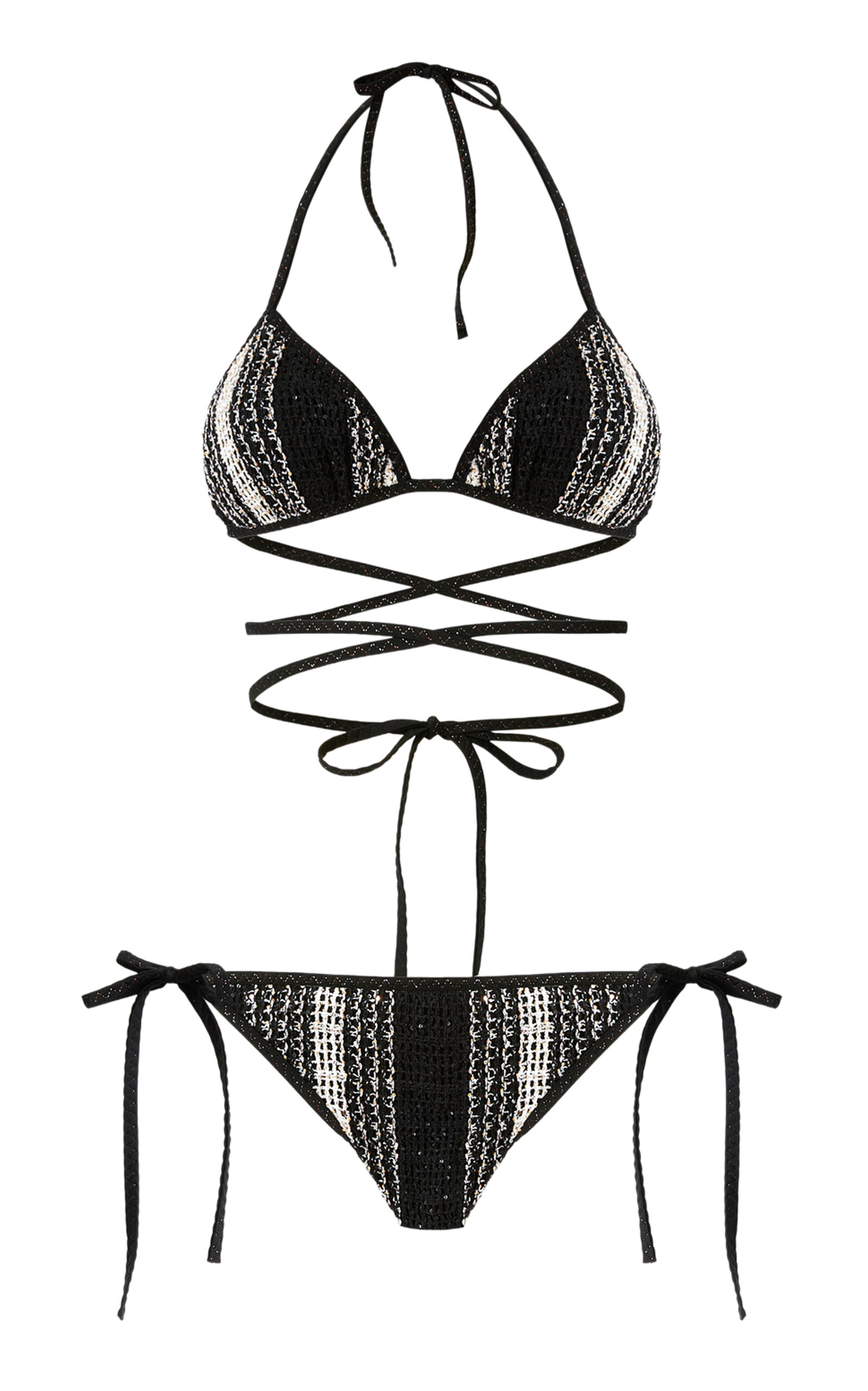Missoni Sequined Mesh Bikini - Moda Operandi