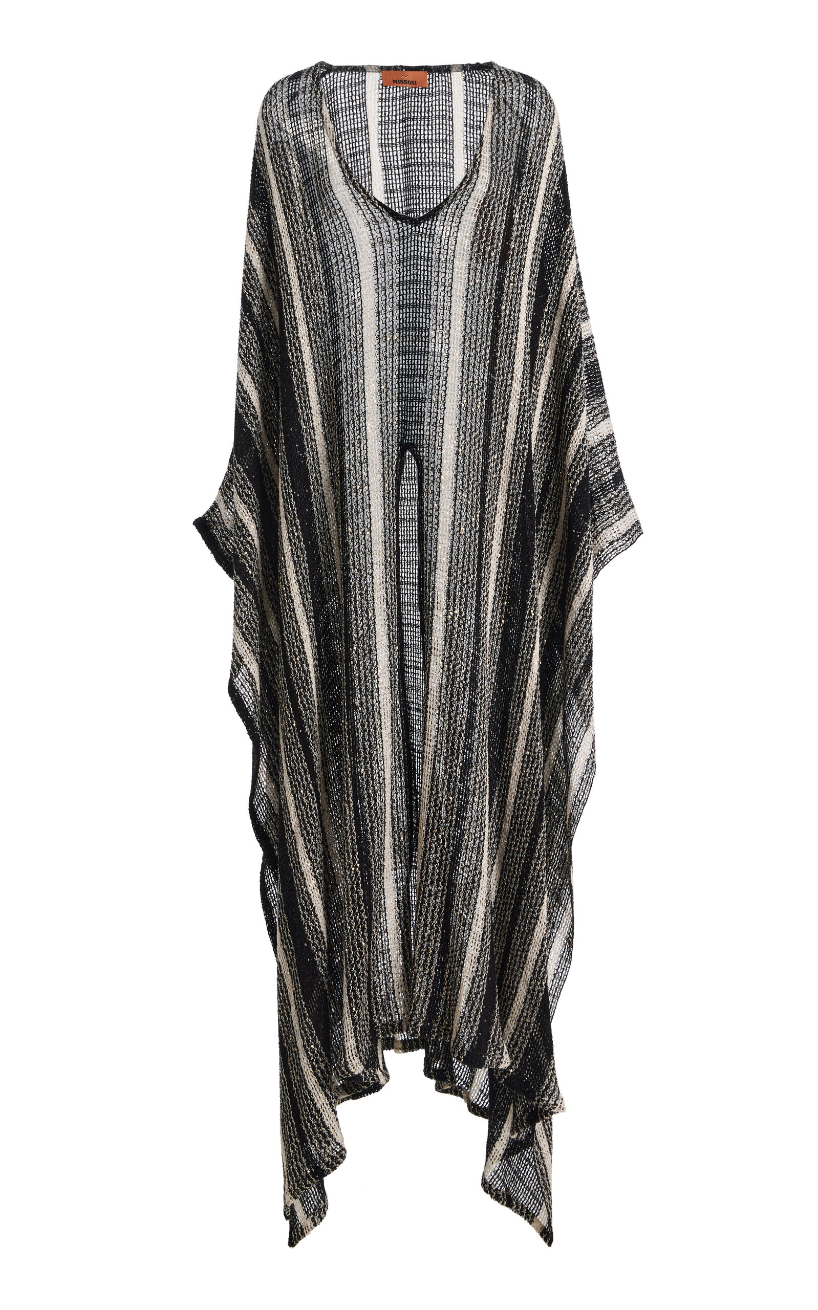 Missoni - Mesh Maxi Caftan Cover-Up - Black/white - XS - Moda Operandi