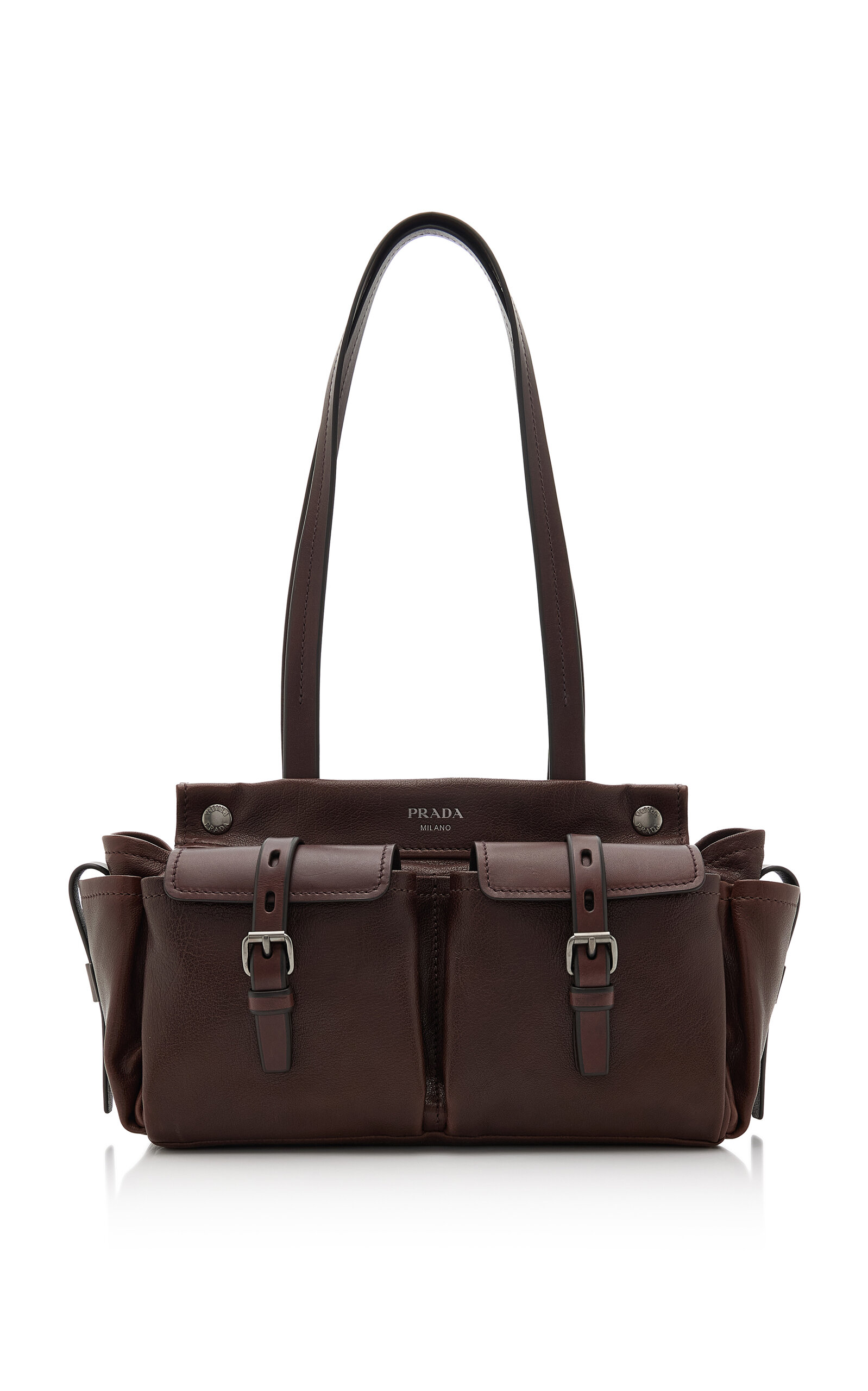 Prada Route Medium Leather Tote Bag - Moda Operandi