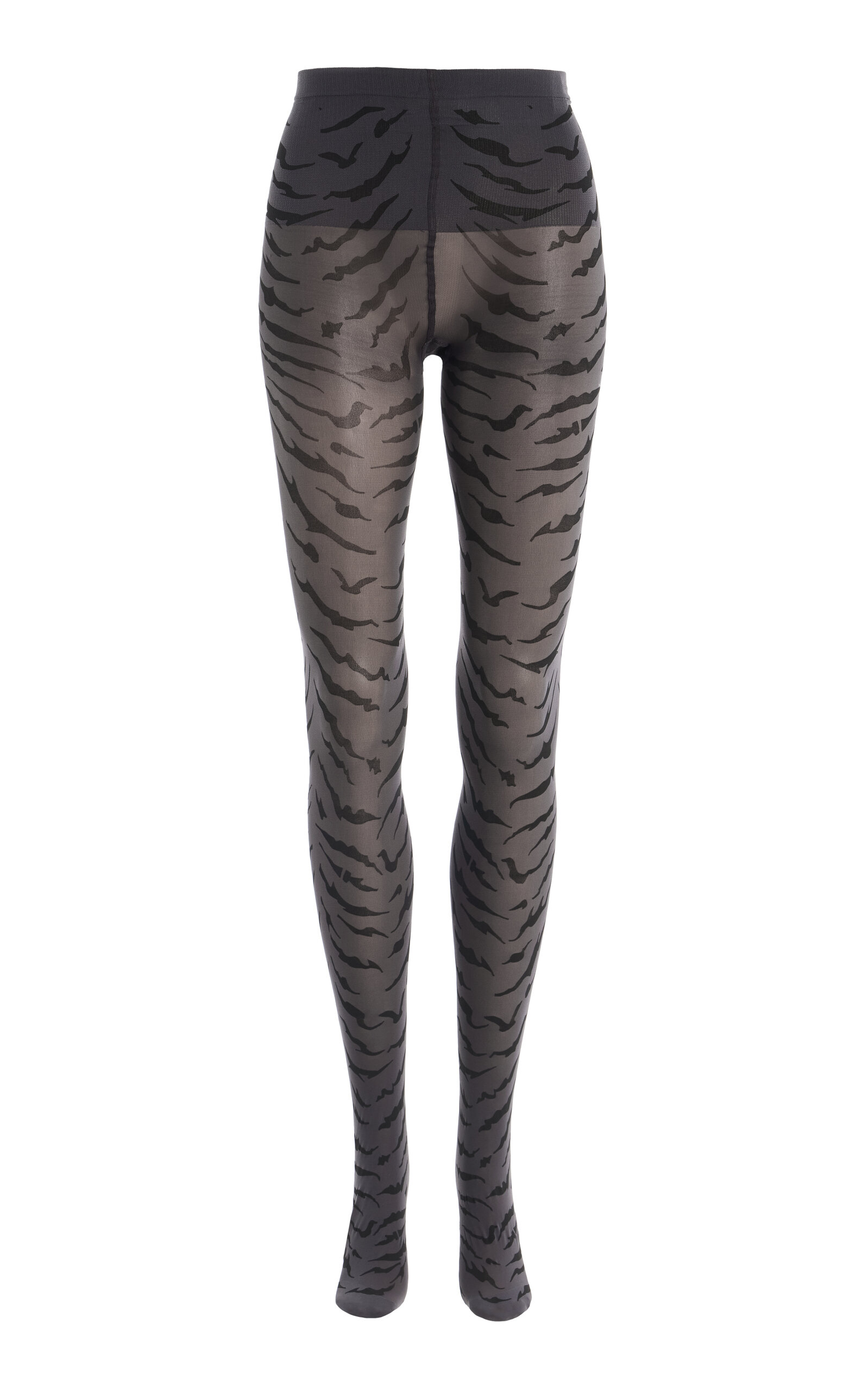 Swedish Stockings Roxana Tiger Tights In Gray