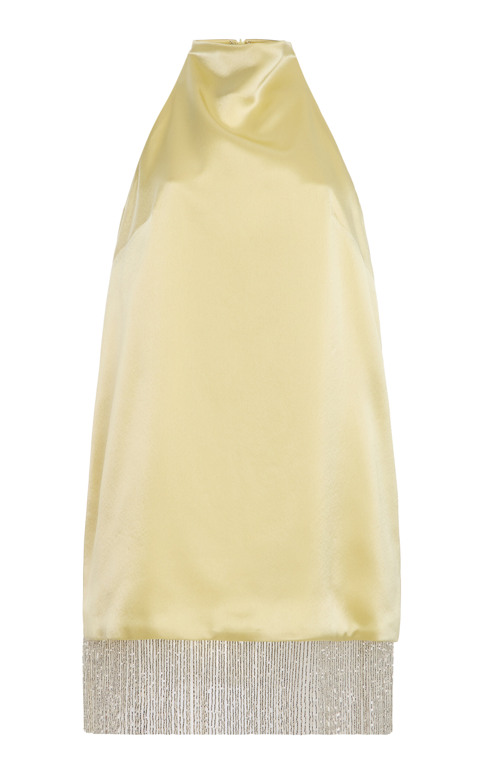SEV Daniella Fringed Satin Mini Dress