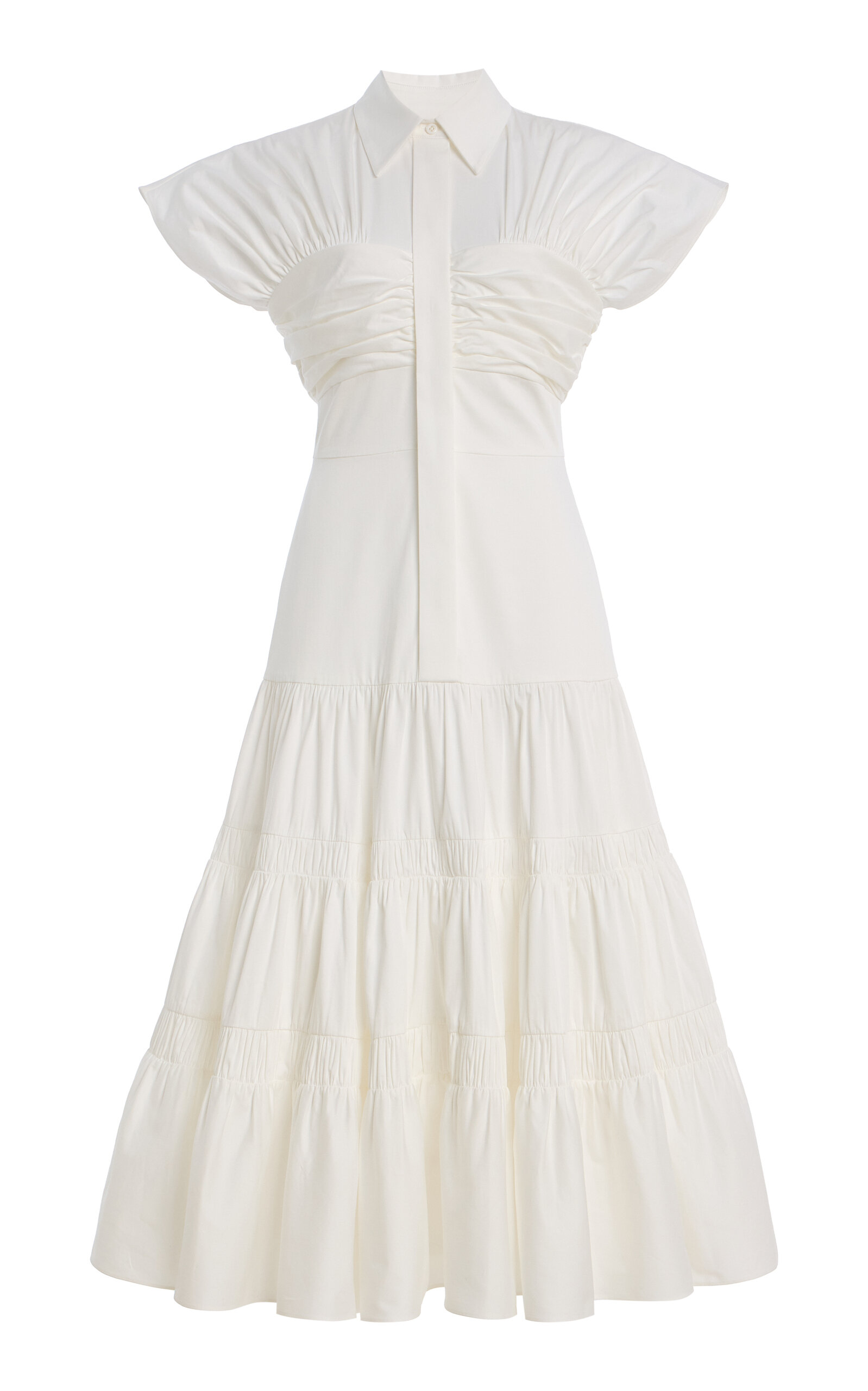 Alexis Carosini Cotton-Blend Midi Dress