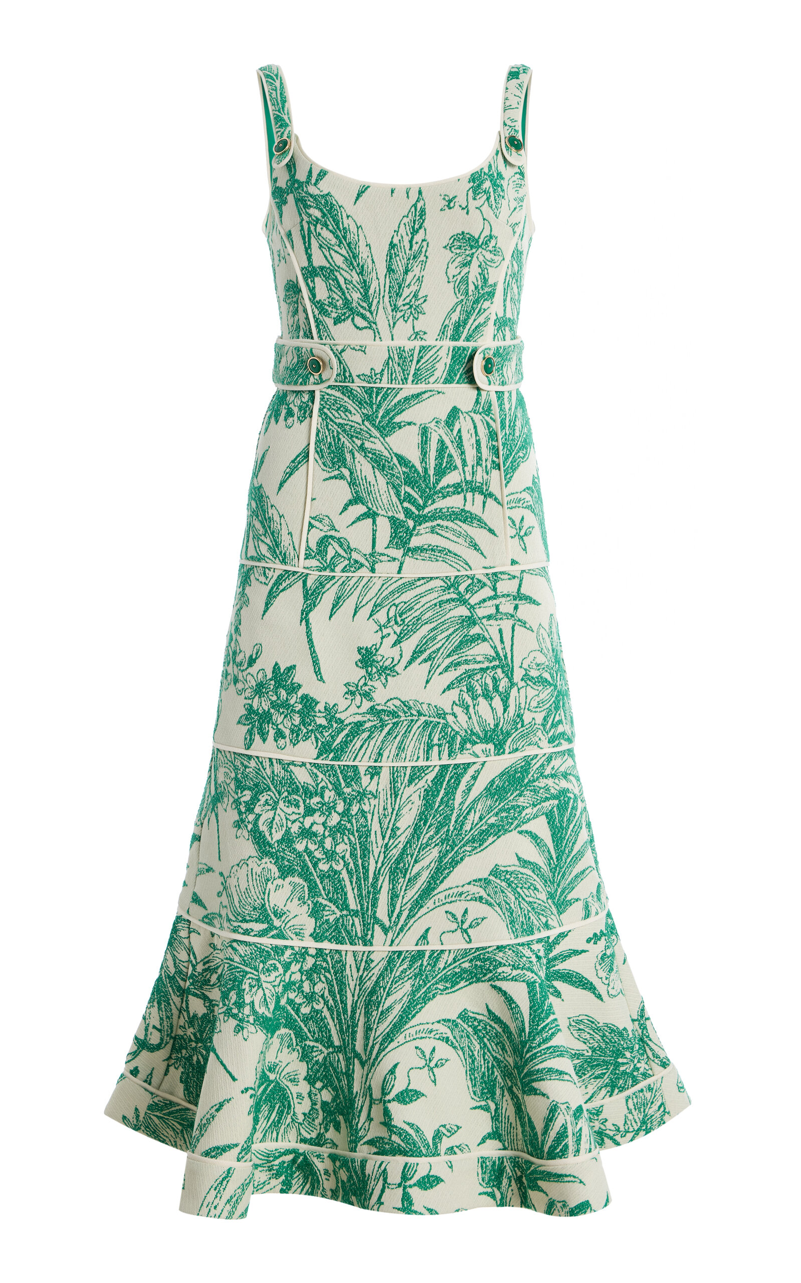 Alexis Kayleen Printed Twill Midi Dress