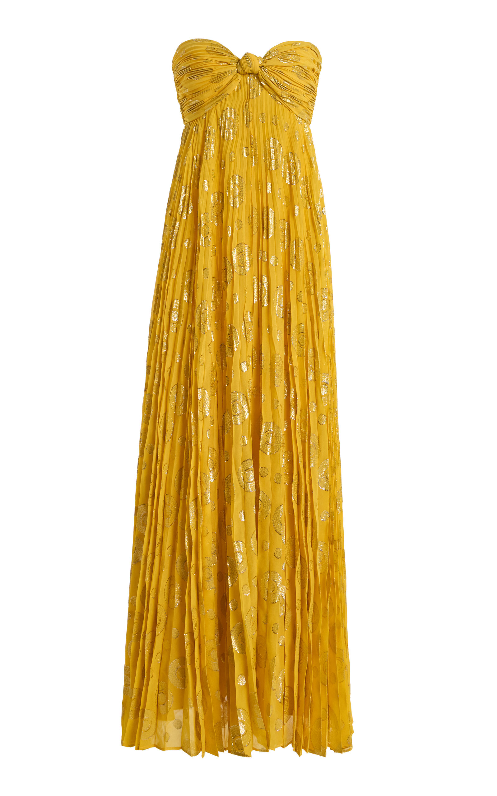 Alexis Soleil Knotted Fil Coupé Gown
