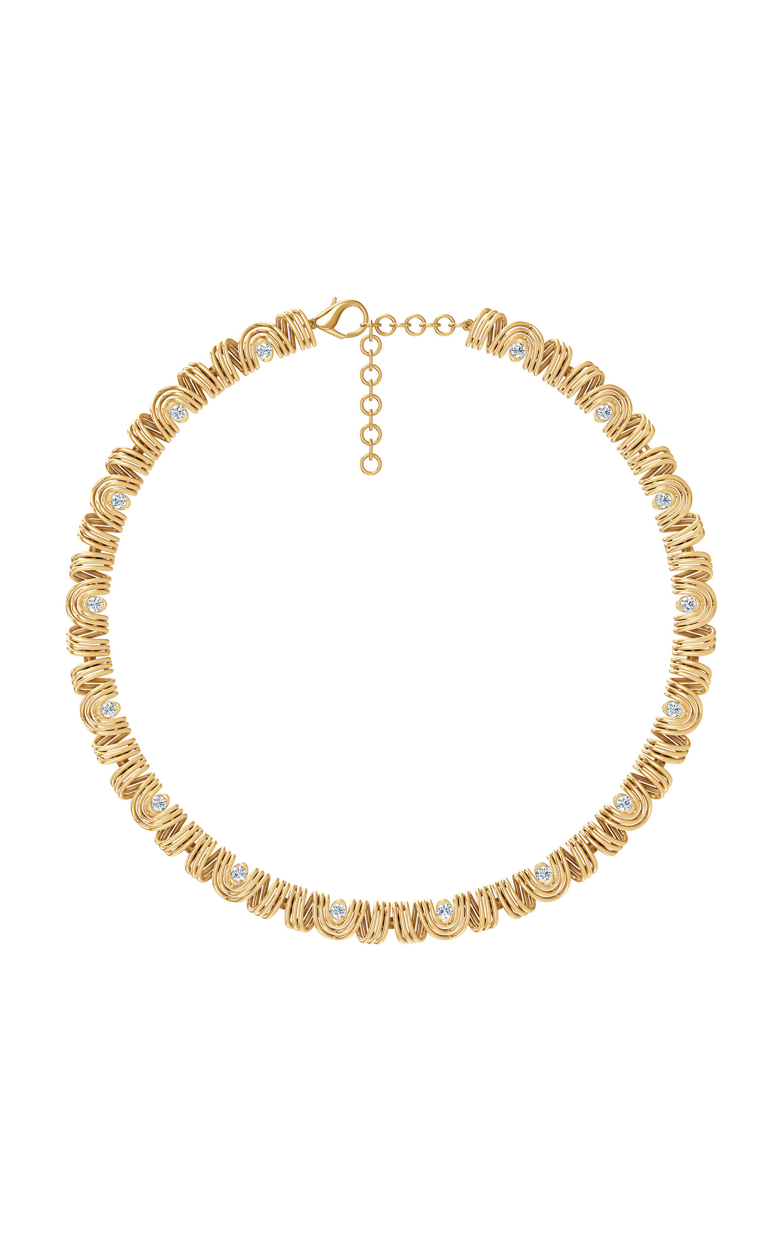 Almasika Serene 18k Yellow Gold Diamond Necklace In Gold