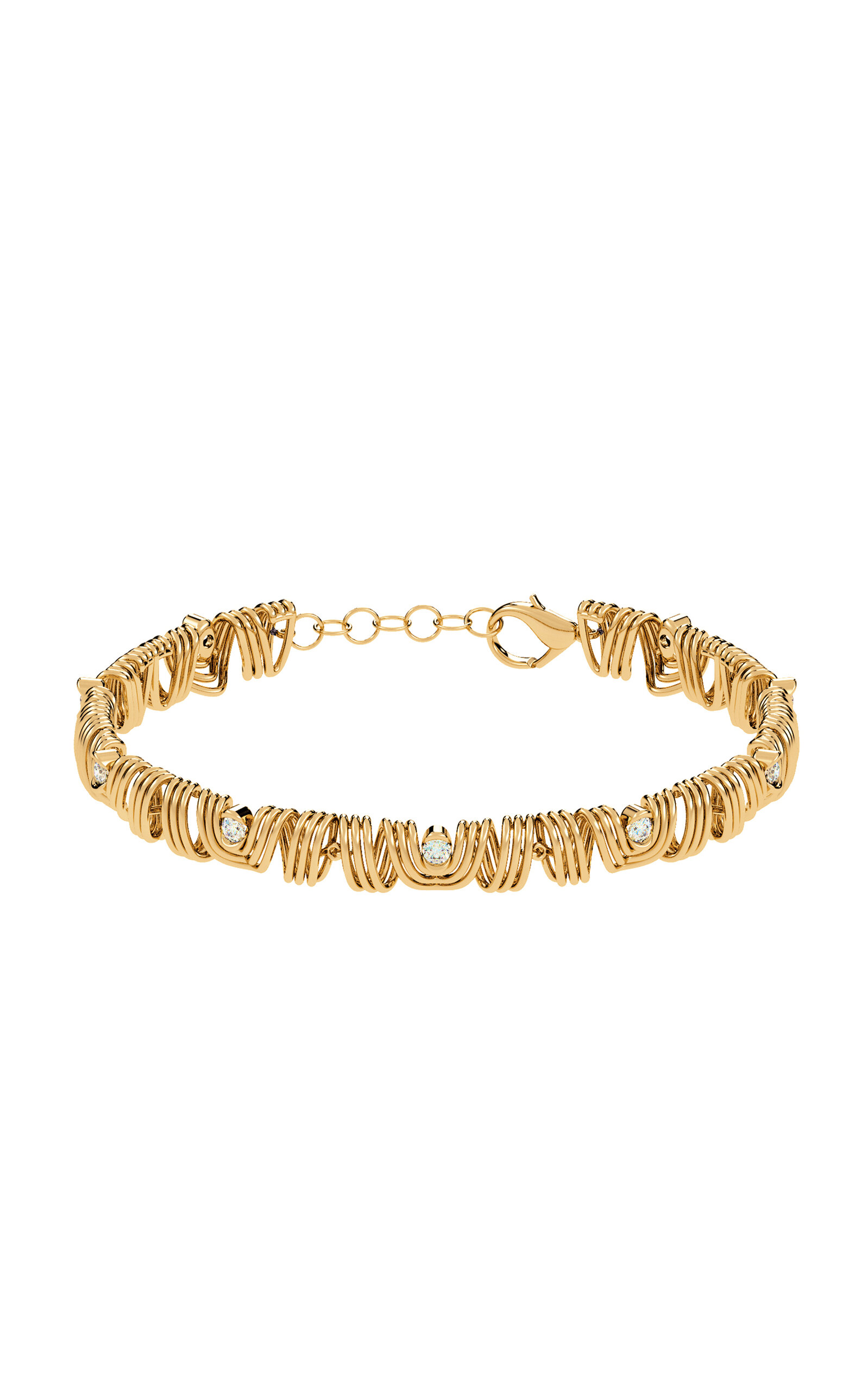 Almasika Serene 18k Yellow Gold Diamond Bracelet