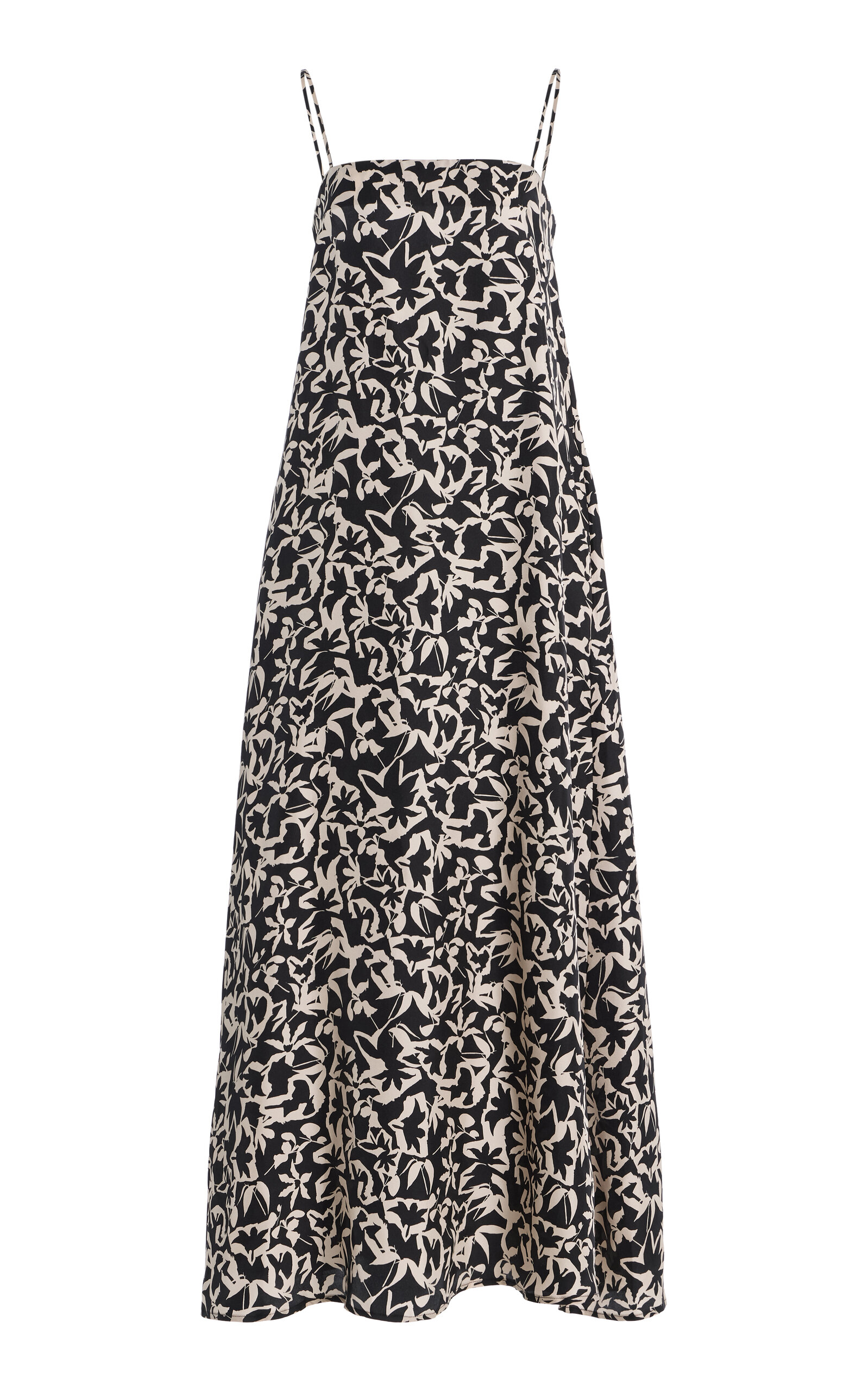 Asceno Melfi Flared Silk Maxi Dress