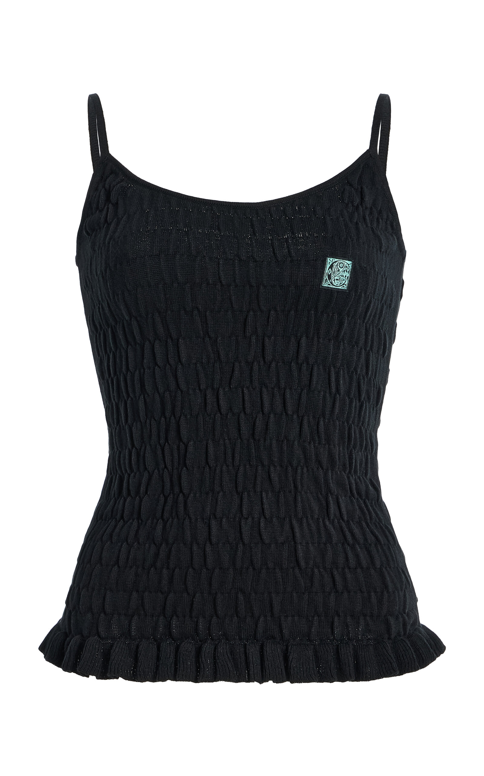 Conner Ives Exclusive Shirred Knit Cotton-Cashmere Cami Top | Thumbnail 8