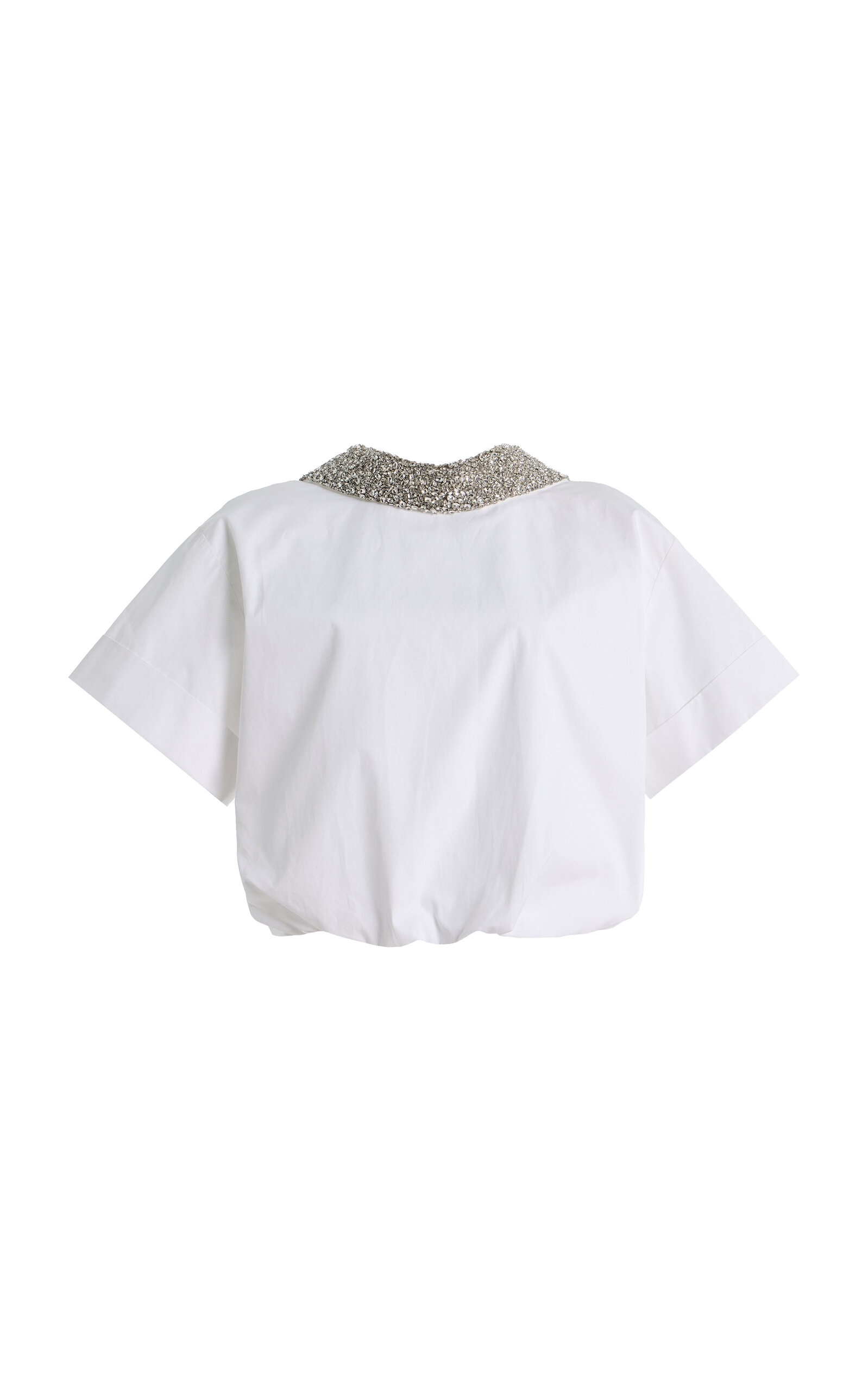 Twp Forever And Always Crystal-embellished Cotton-poplin Shirt In Multi