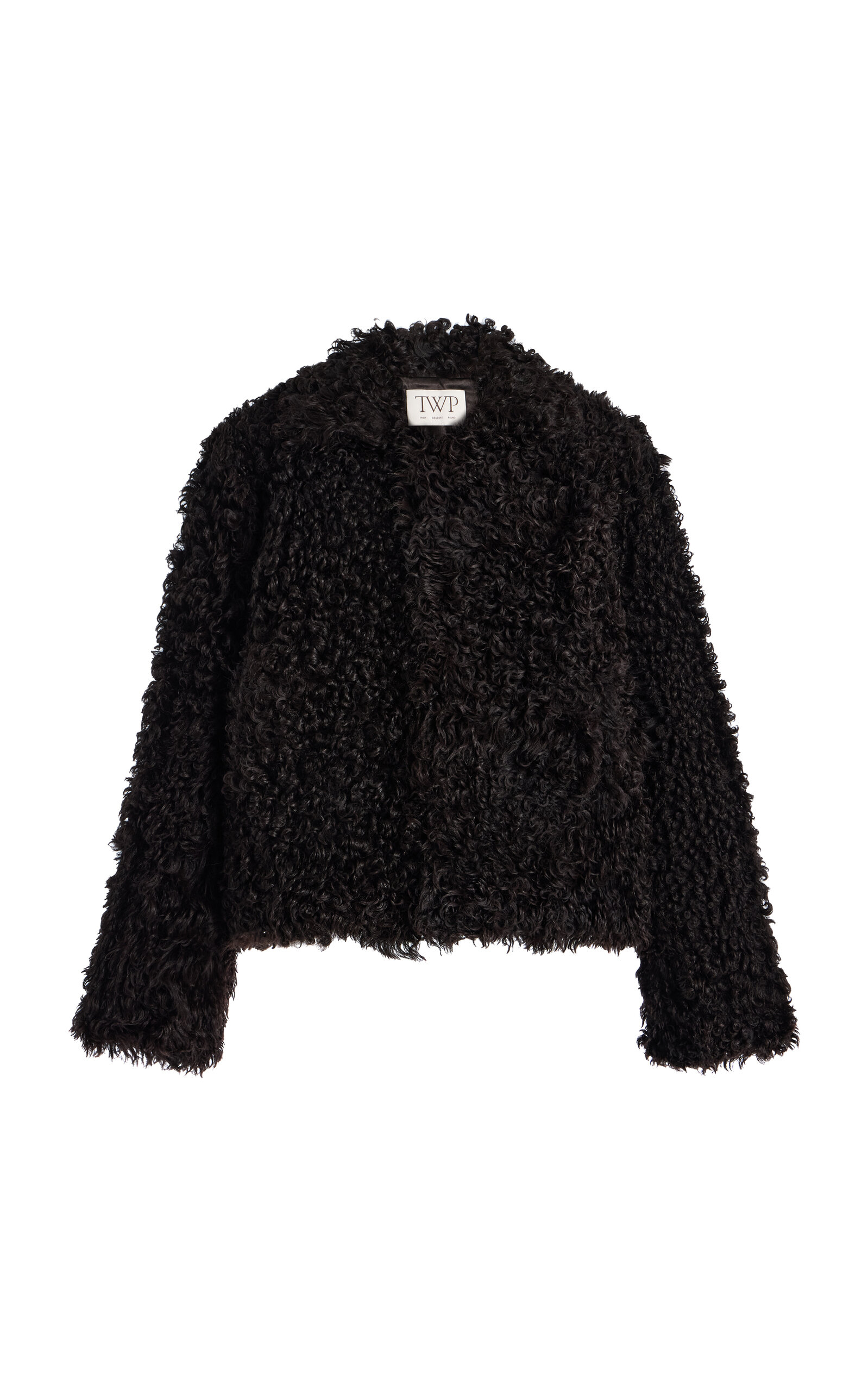 Twp Sylvia Oversized Shaerling Jacket In Black