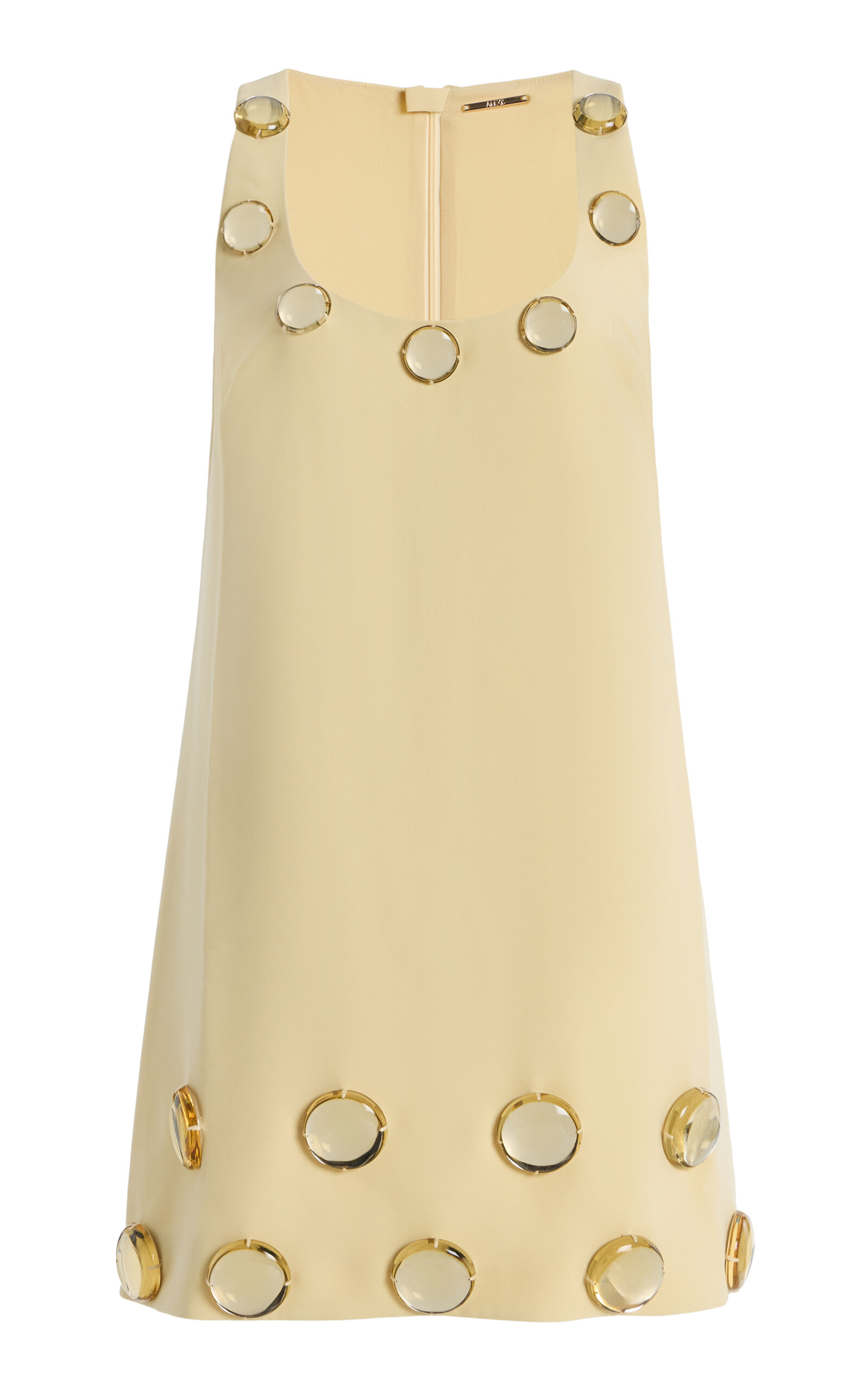 Alexis Aravine Jeweled Crepe Mini Dress
